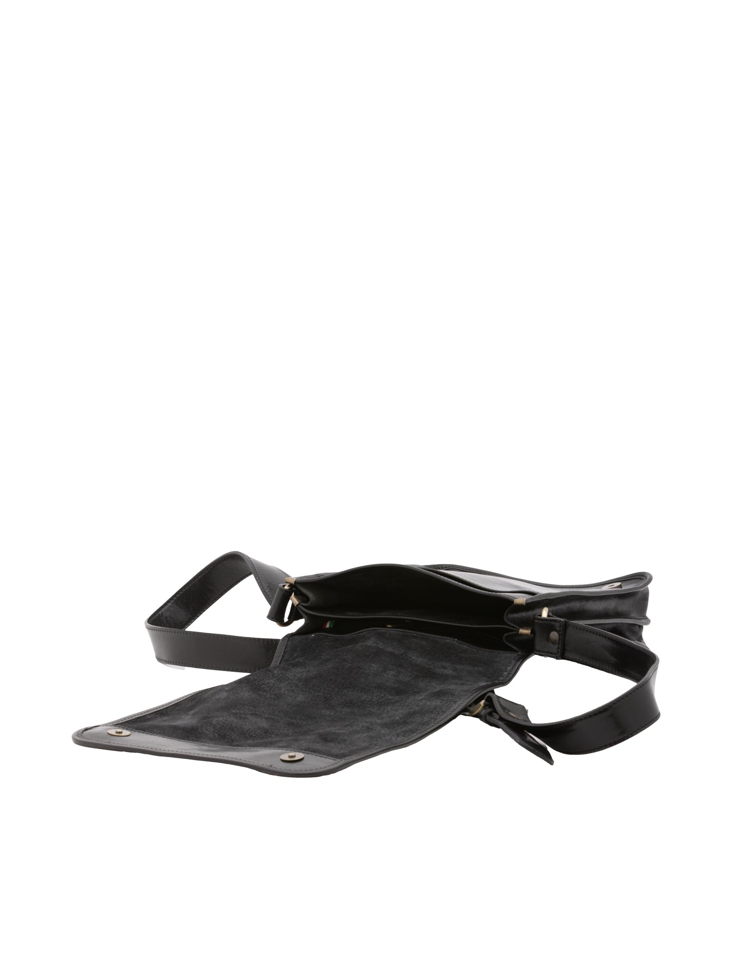 Crossbody bag I Fratelli Men Genuine leather -Marrone Nero
