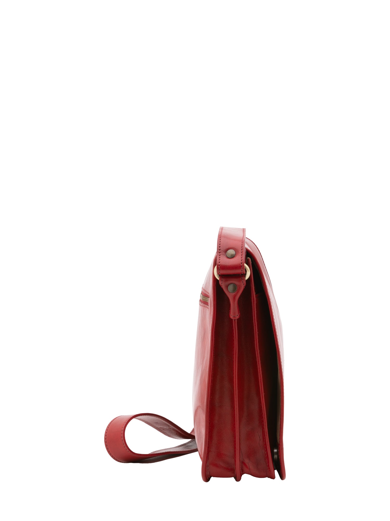 Crossbody bag I Fratelli Men Genuine leather -Marrone Rosso