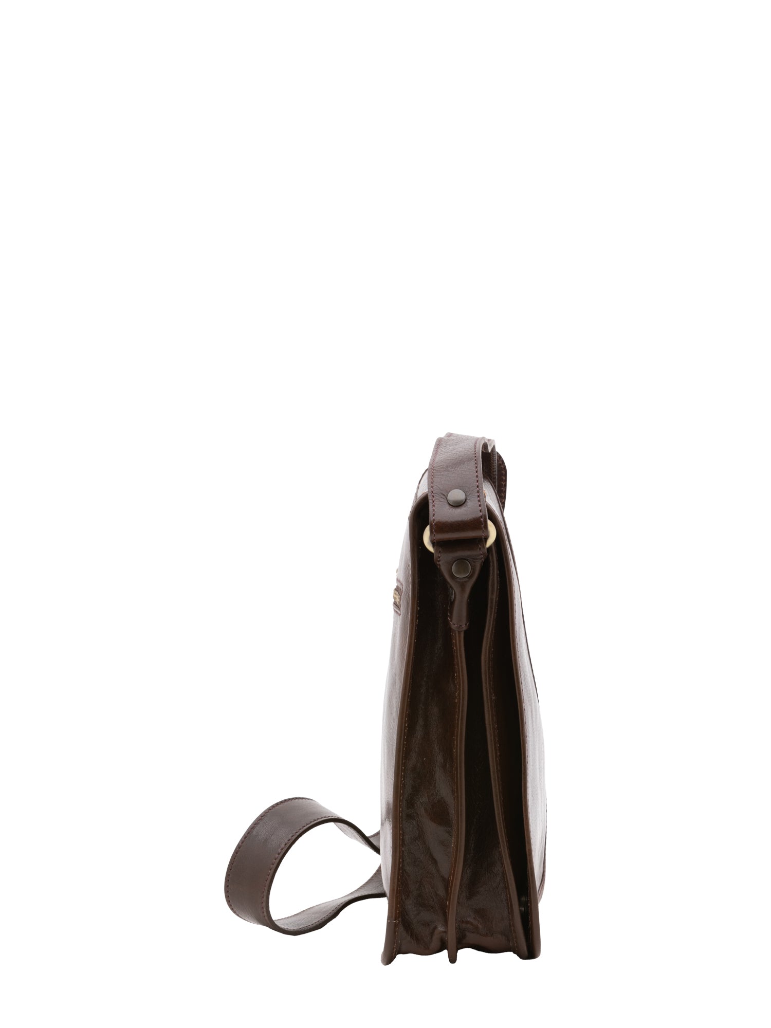 Crossbody bag I Fratelli Men Genuine leather -Marrone Testa di moro