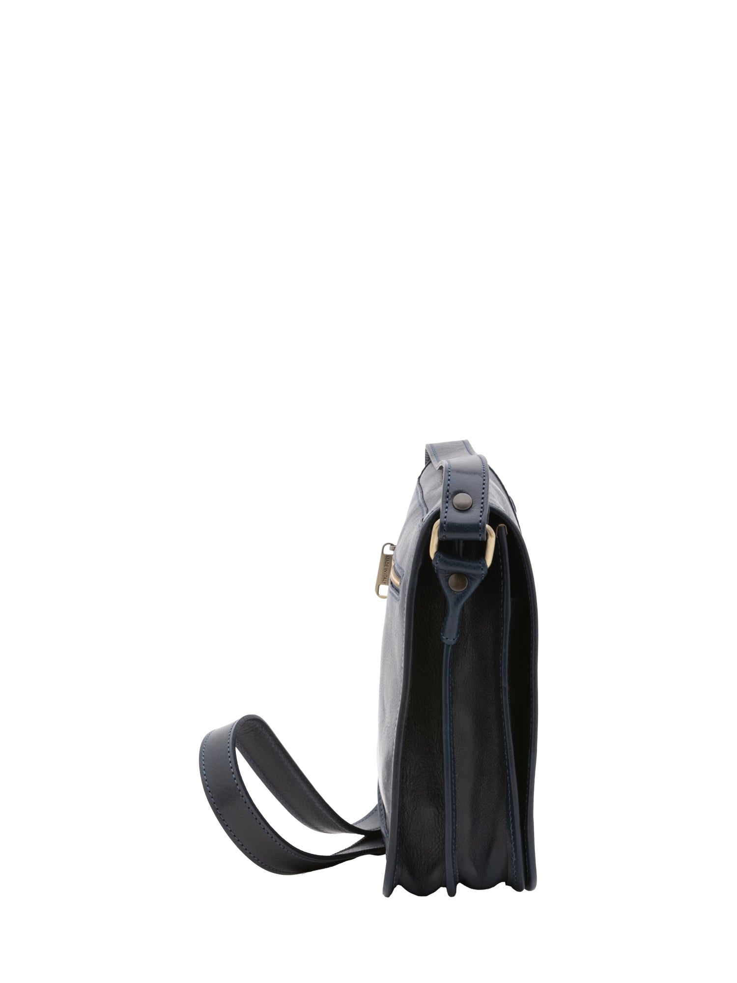Crossbody bag I Fratelli Men Genuine leather -Verde Blu