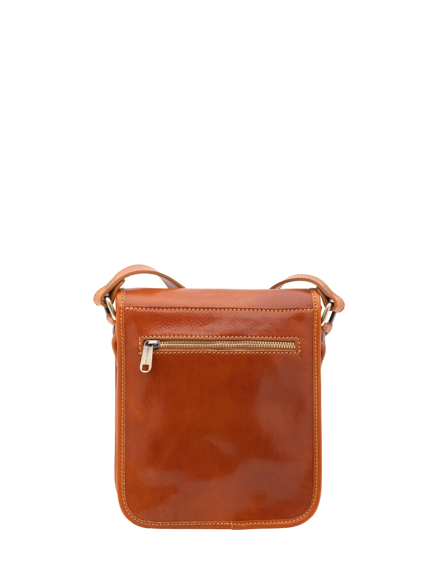 Crossbody bag I Fratelli Men Genuine leather -Verde Cognac