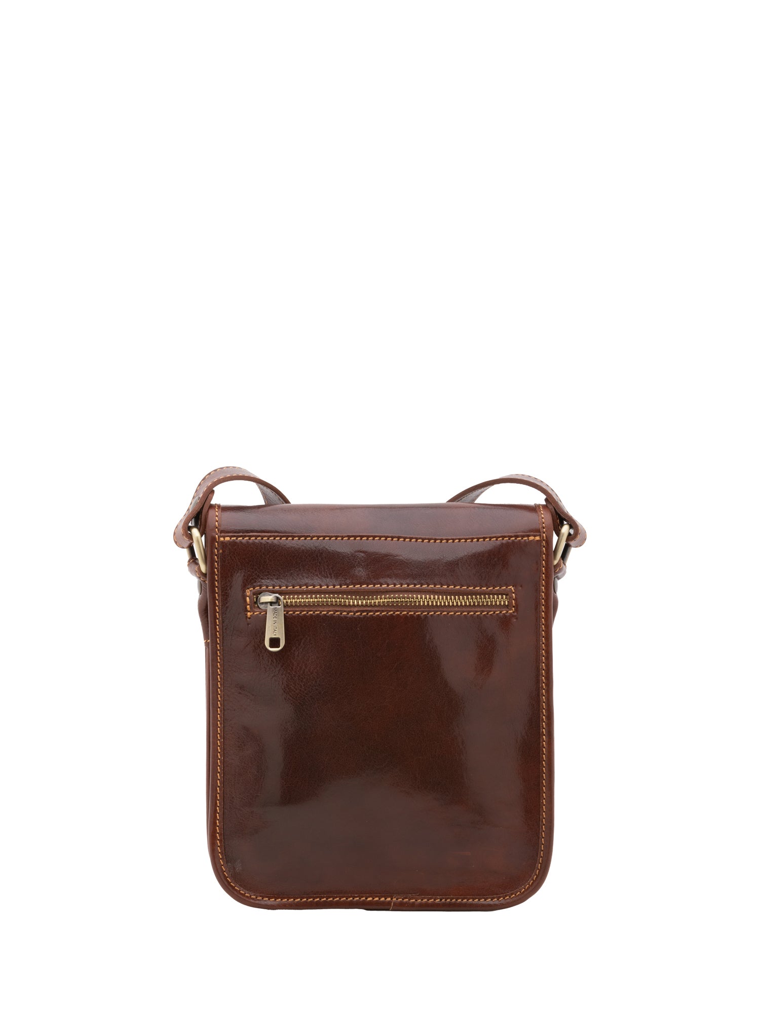 Crossbody bag I Fratelli Men Genuine leather -Verde Marrone