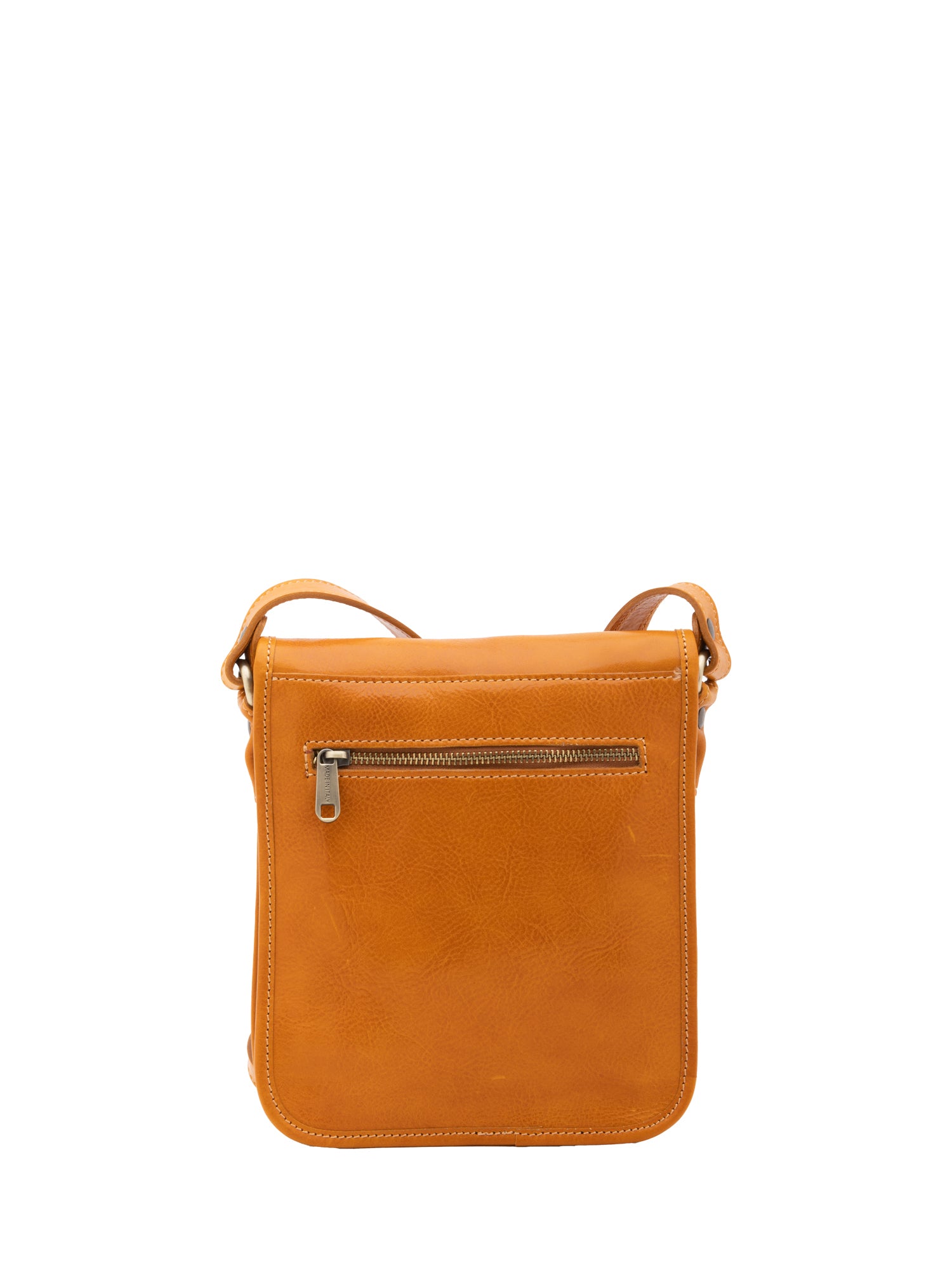 Crossbody bag I Fratelli Men Genuine leather -Verde Senape