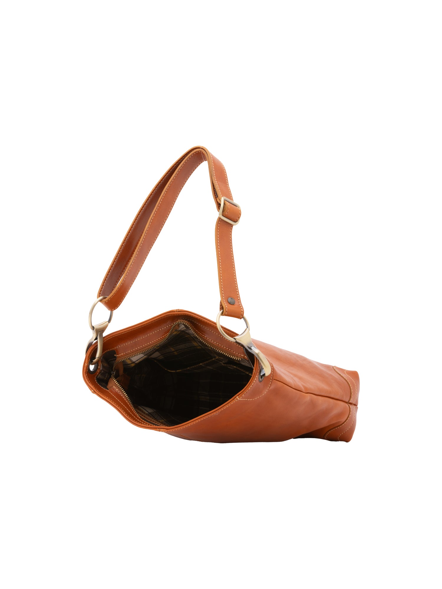 Shoulder Bag I Fratelli Women Genuine leather -Rosso Cognac