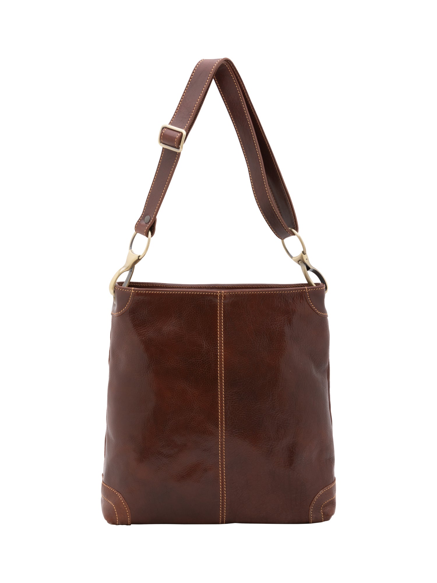 Shoulder Bag I Fratelli Women Genuine leather -Rosso Marrone