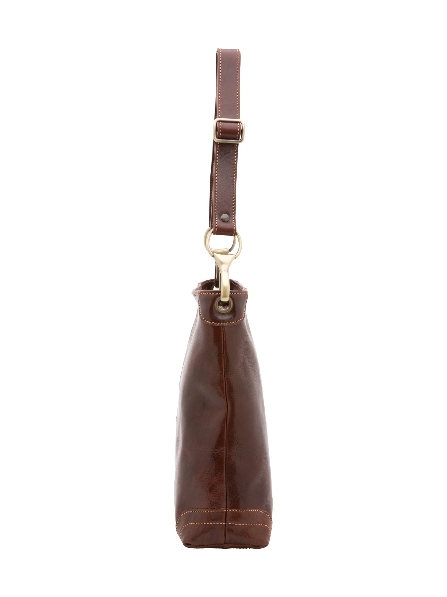 Shoulder Bag I Fratelli Women Genuine leather -Rosso Marrone