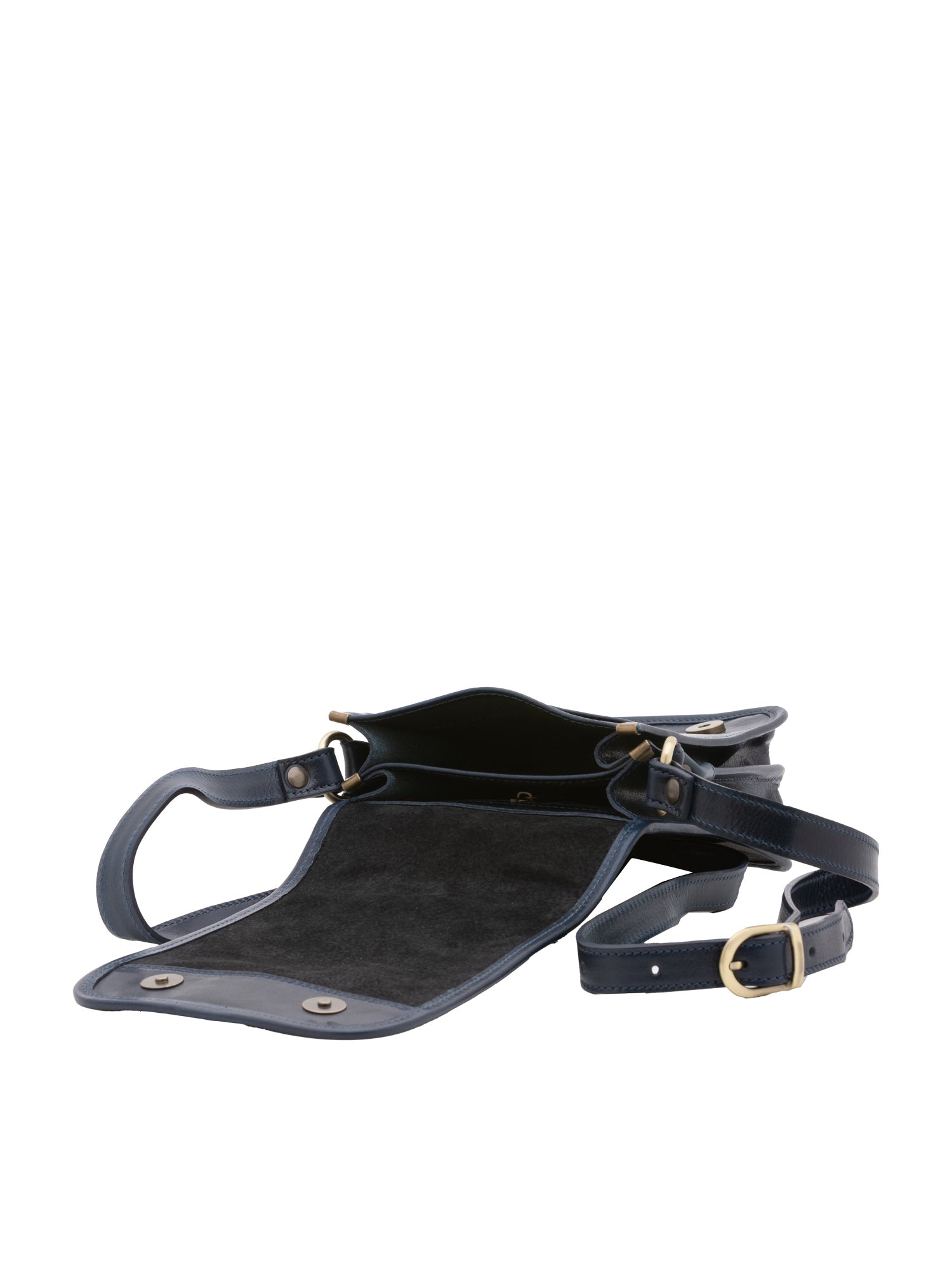 Crossbody bag I Fratelli Men Genuine leather -Senape Blu