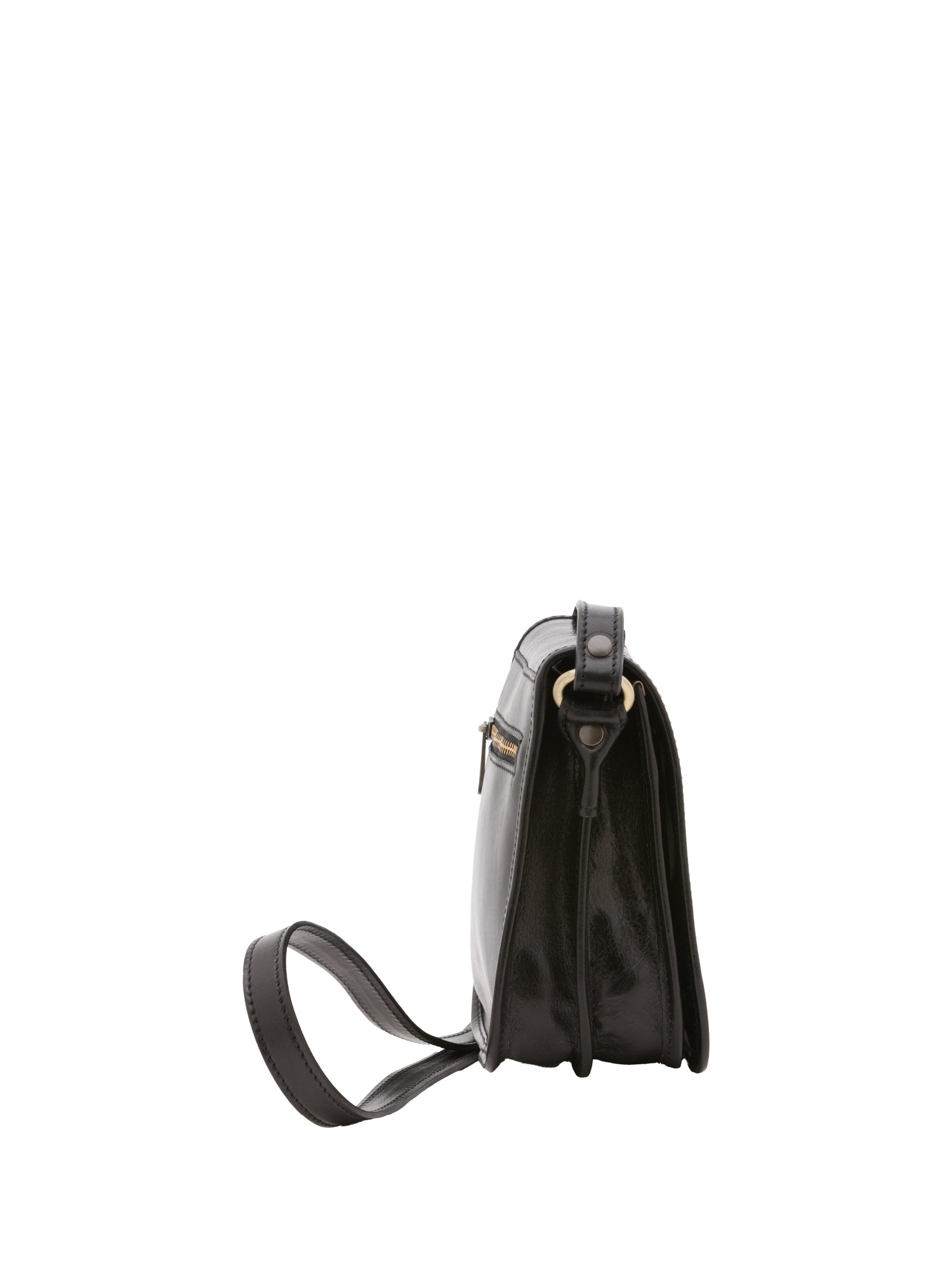 Crossbody bag I Fratelli Men Genuine leather -Senape Nero