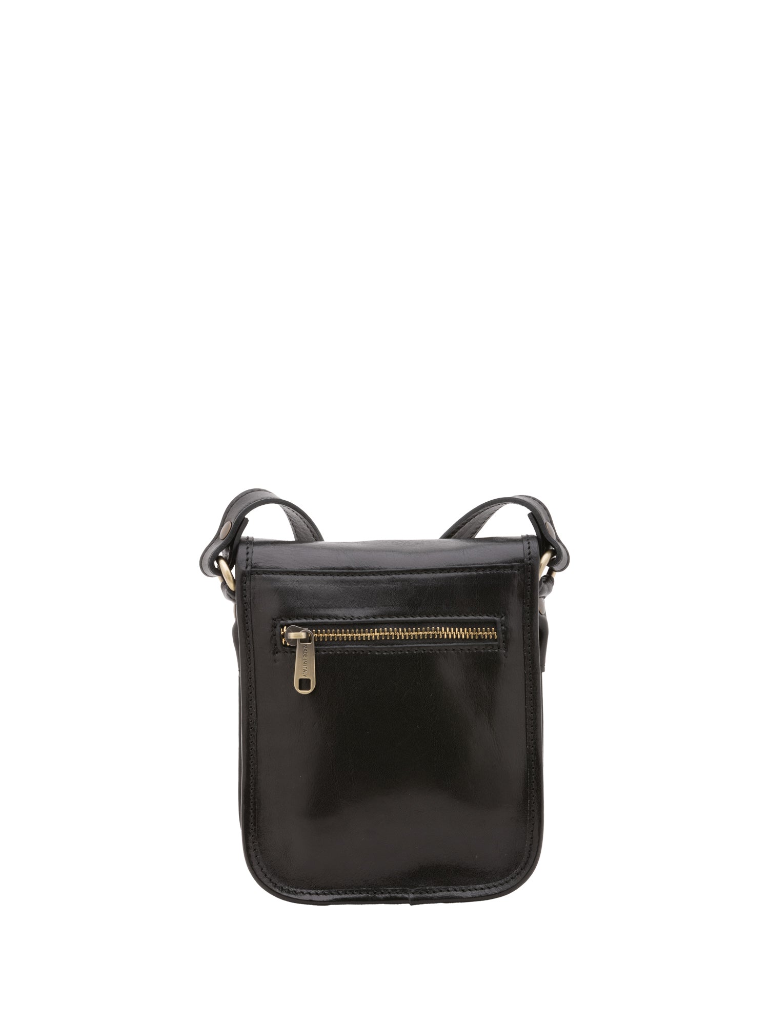 Crossbody bag I Fratelli Men Genuine leather -Senape Nero