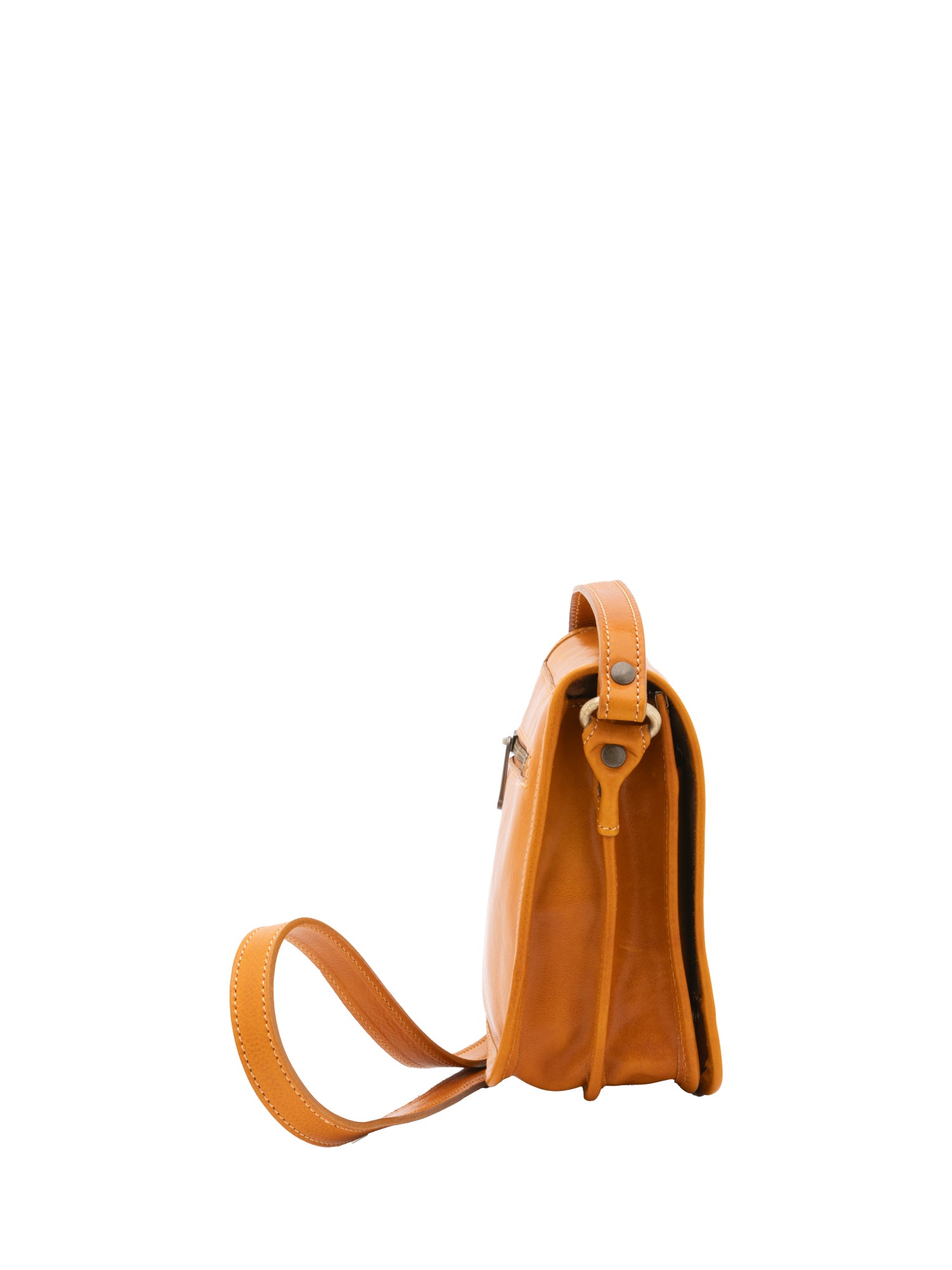 Crossbody bag I Fratelli Men Genuine leather -Senape Senape