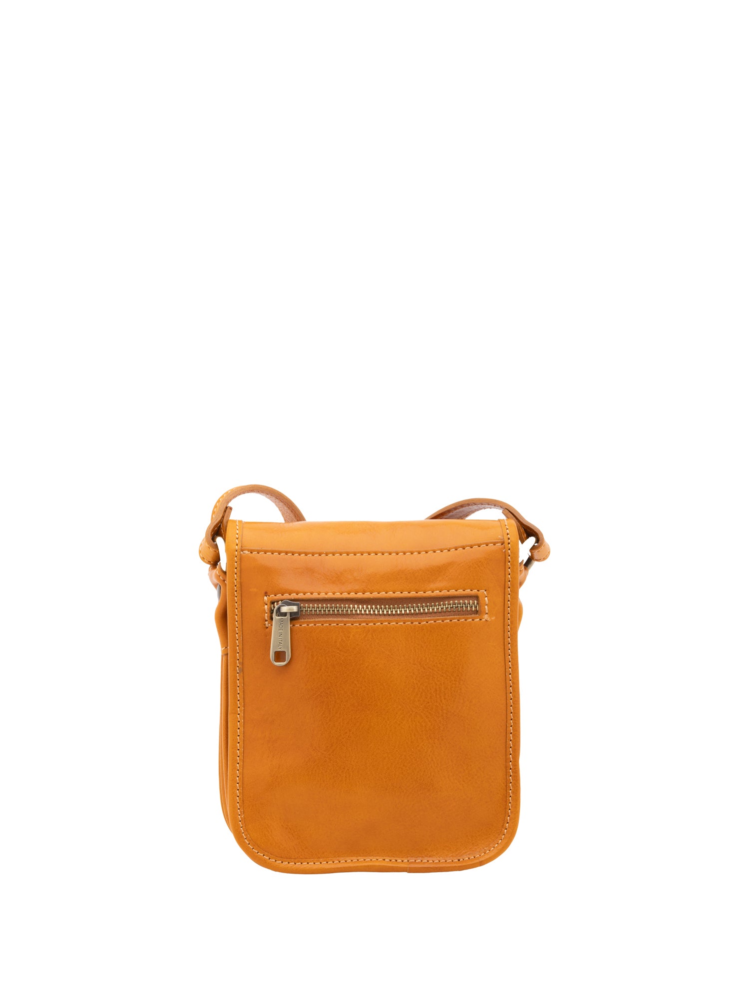 Crossbody bag I Fratelli Men Genuine leather -Senape Senape