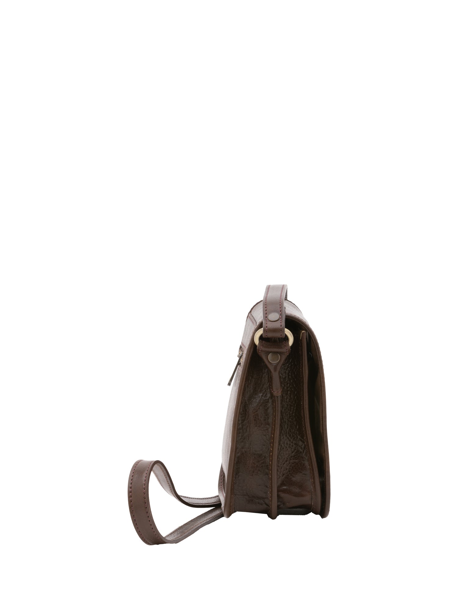 Crossbody bag I Fratelli Men Genuine leather -Senape Testa di moro