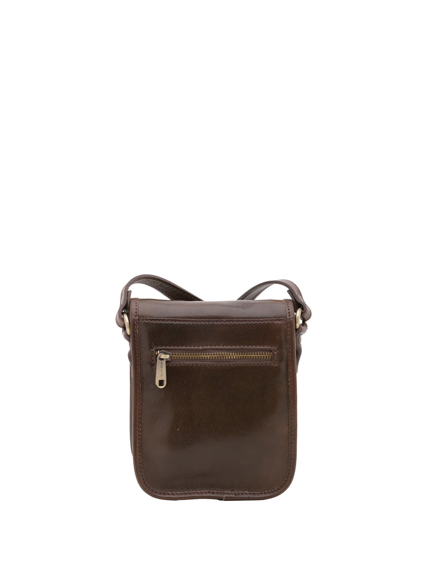 Crossbody bag I Fratelli Men Genuine leather -Senape Testa di moro