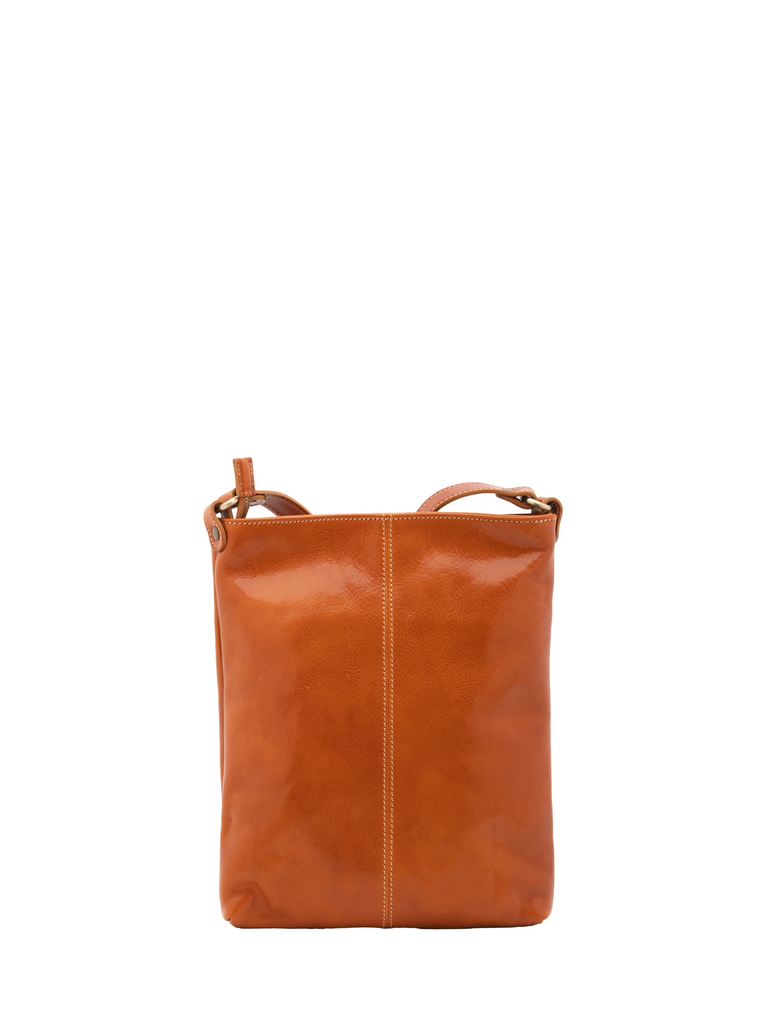 Crossbody bag I Fratelli Men Genuine leather -Nero Cognac