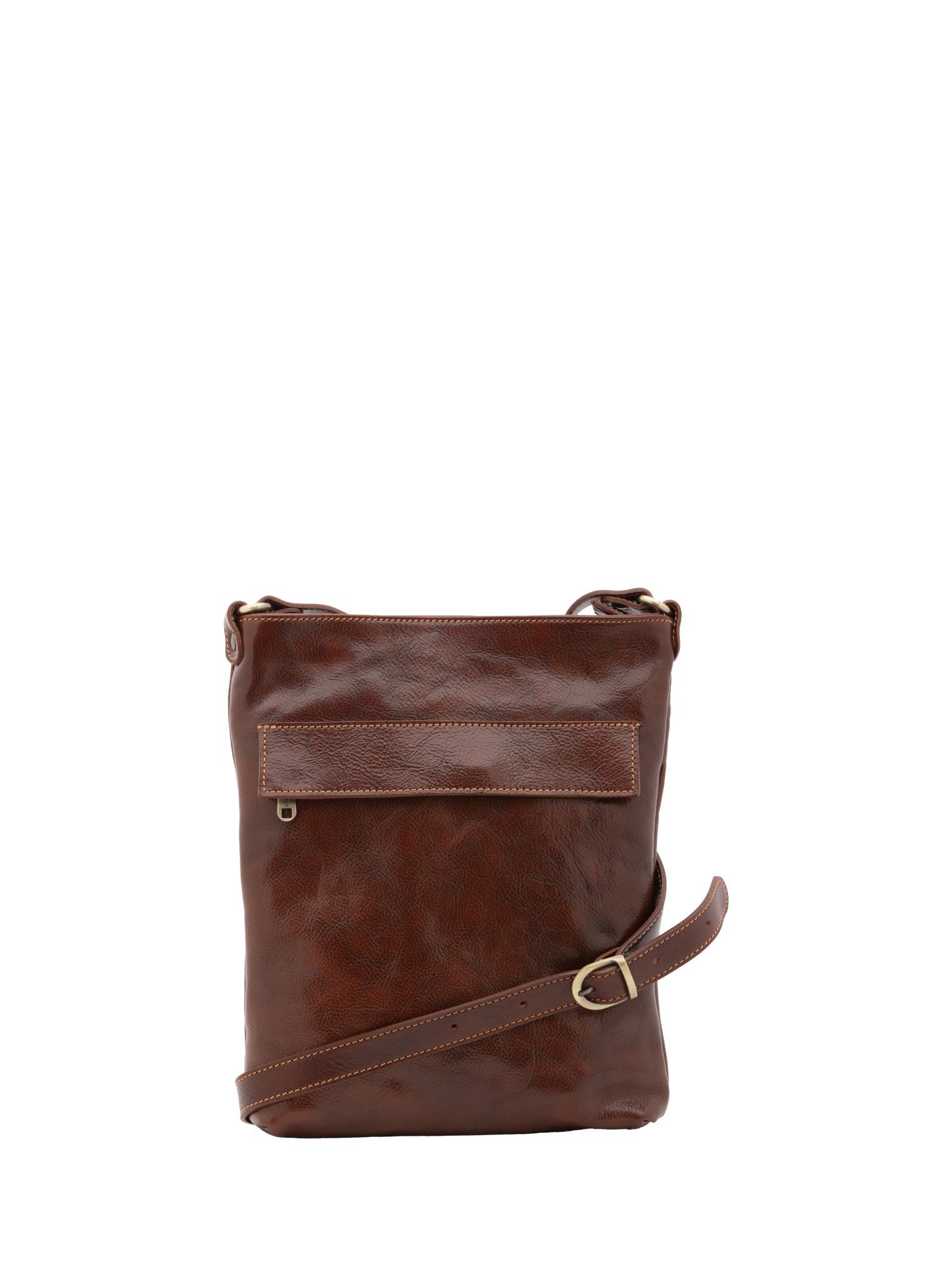 Crossbody bag I Fratelli Men Genuine leather -Nero Marrone