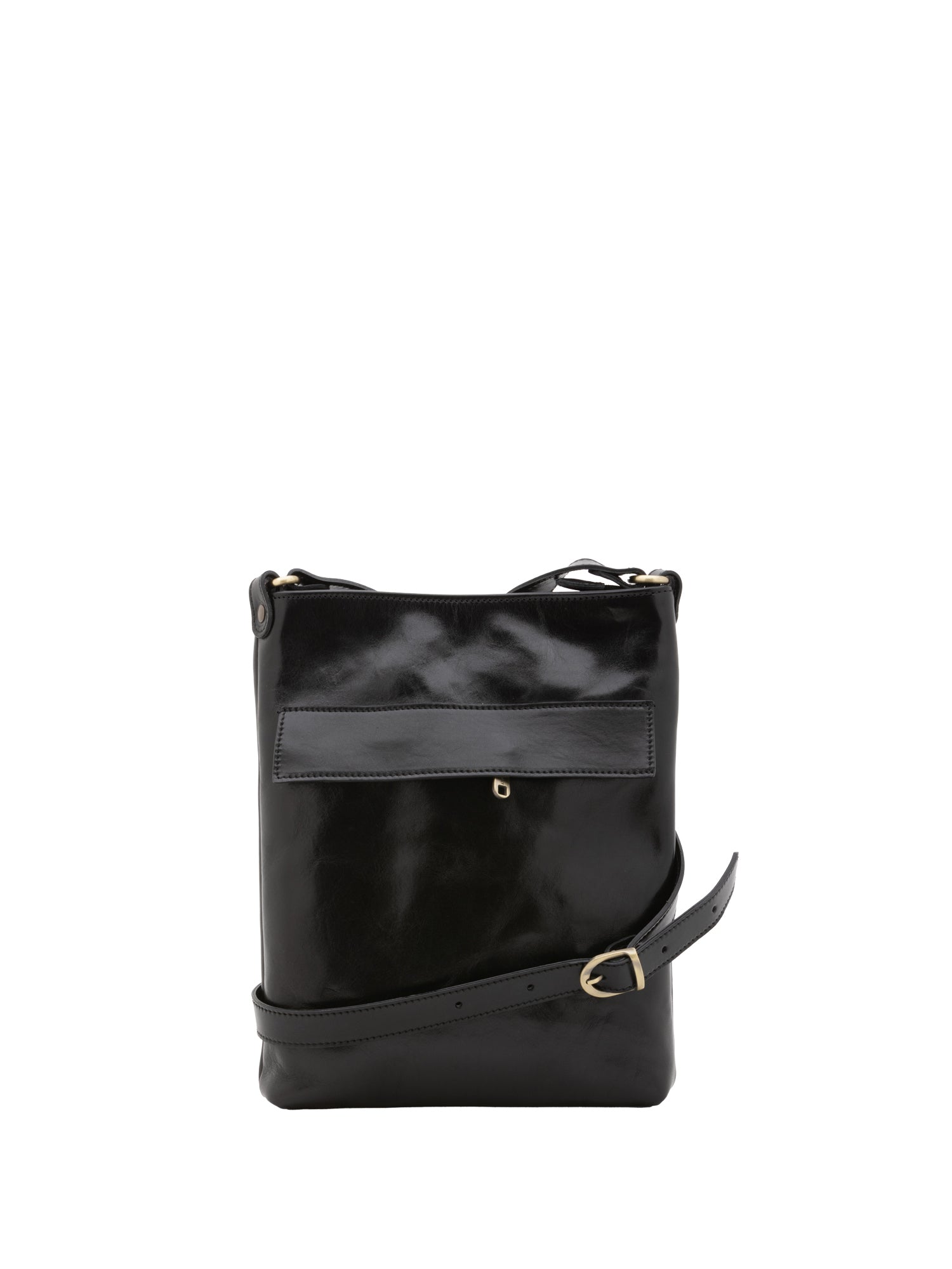 Crossbody bag I Fratelli Men Genuine leather -Nero Nero