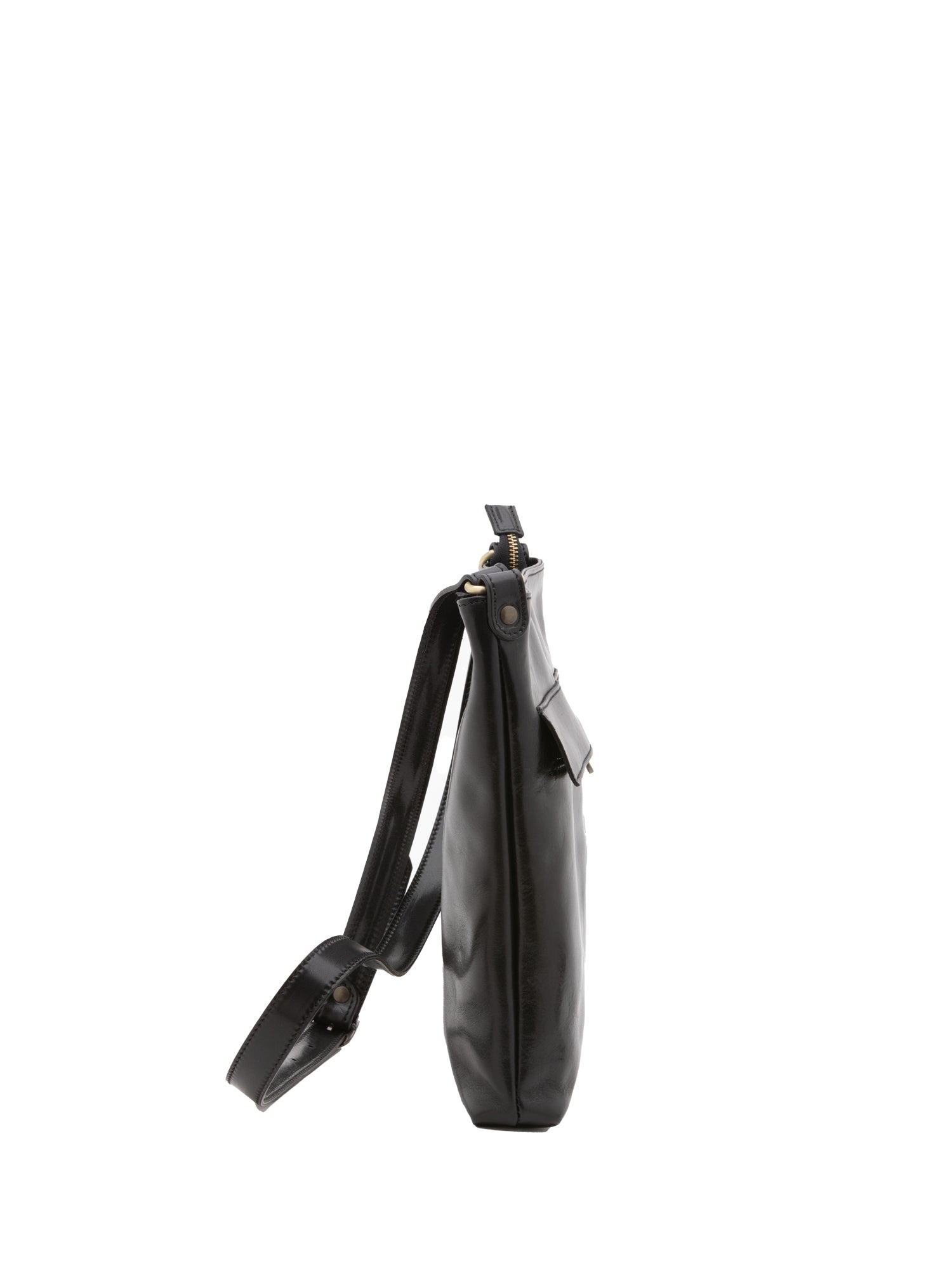 Crossbody bag I Fratelli Men Genuine leather -Nero Nero
