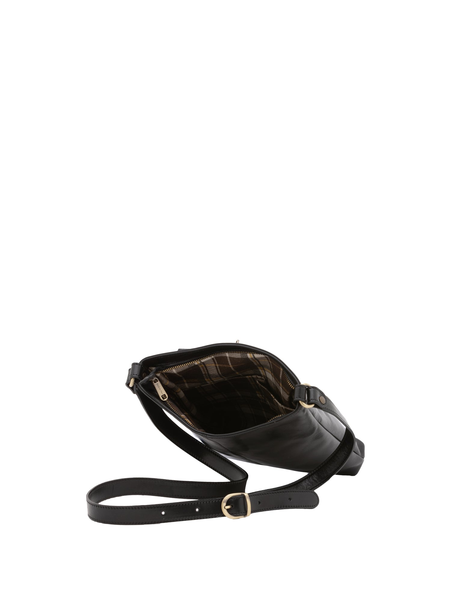 Crossbody bag I Fratelli Men Genuine leather -Nero Nero
