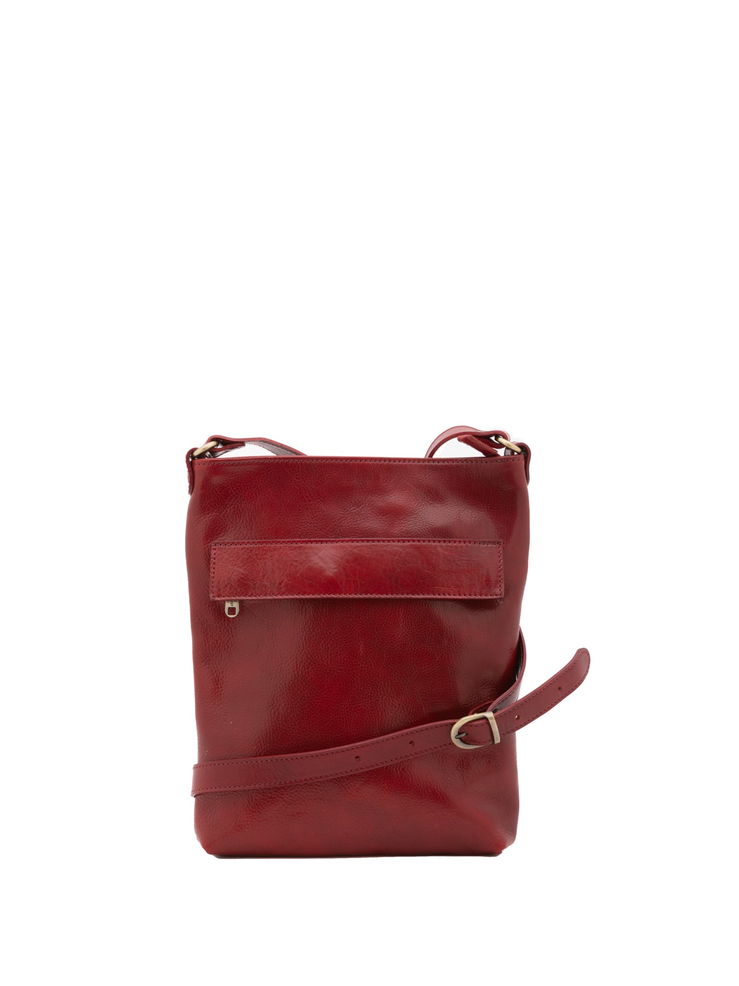 Crossbody bag I Fratelli Men Genuine leather -Nero Rosso
