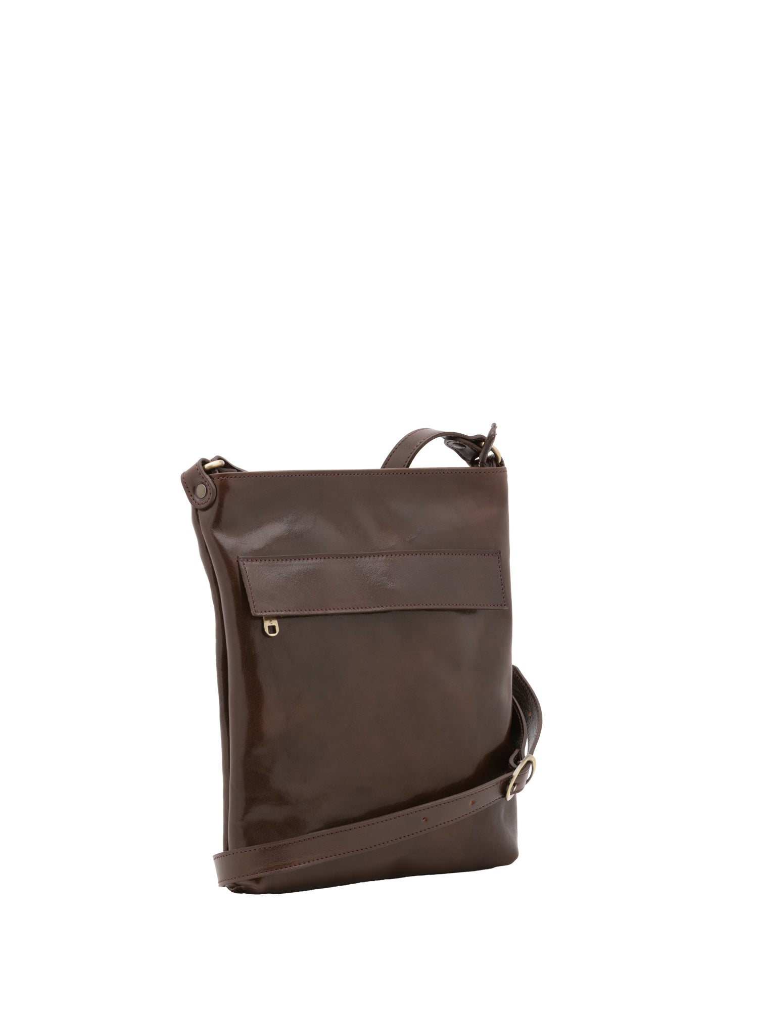 Crossbody bag I Fratelli Men Genuine leather -Nero Testa di moro