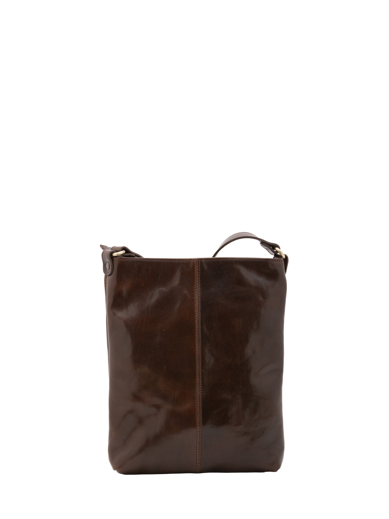 Crossbody bag I Fratelli Men Genuine leather -Nero Testa di moro