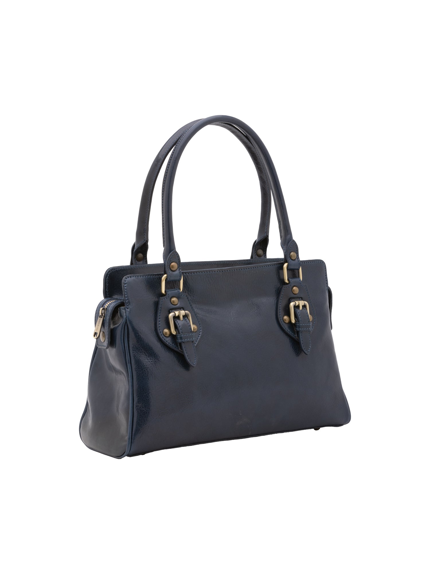 Handbag I Fratelli Women Genuine leather -Marrone Blu