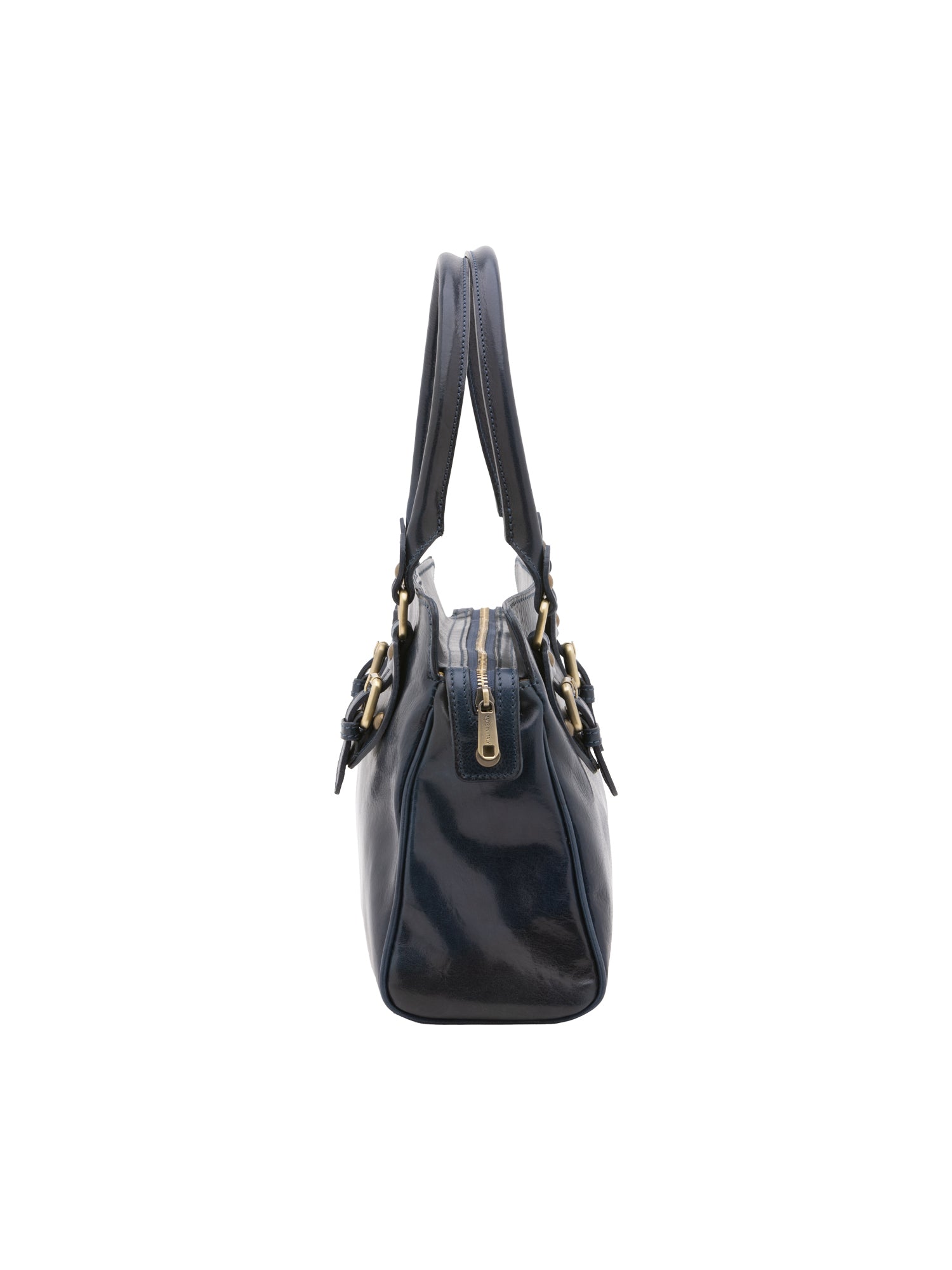 Handbag I Fratelli Women Genuine leather -Marrone Blu