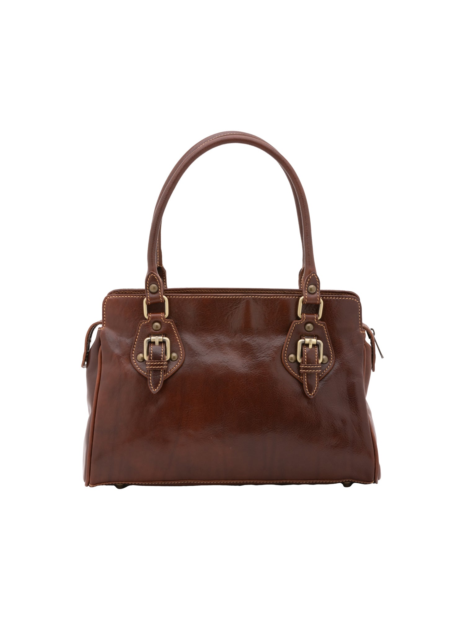 Handbag I Fratelli Women Genuine leather -Marrone Marrone