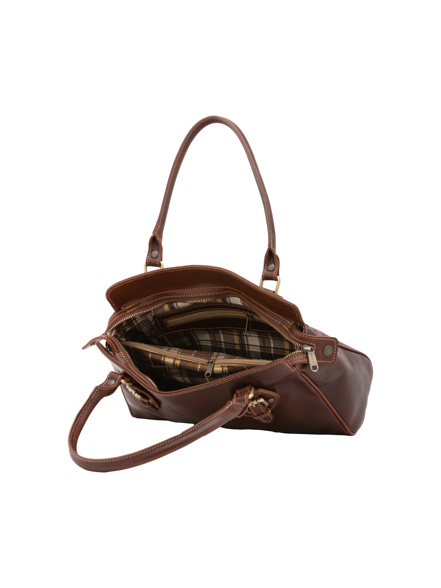 Handbag I Fratelli Women Genuine leather -Marrone Marrone