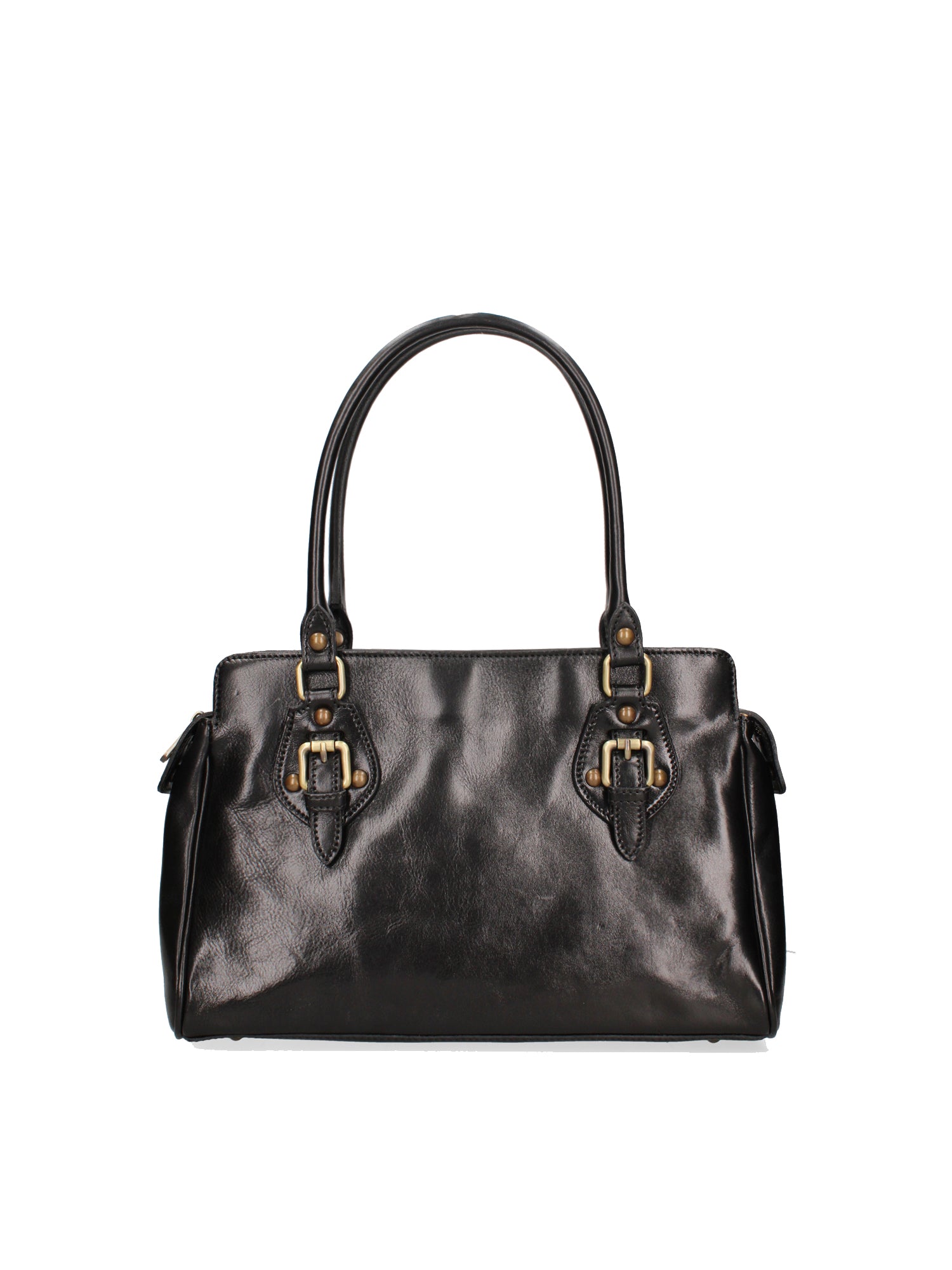 Handbag I Fratelli Women Genuine leather -Marrone Nero