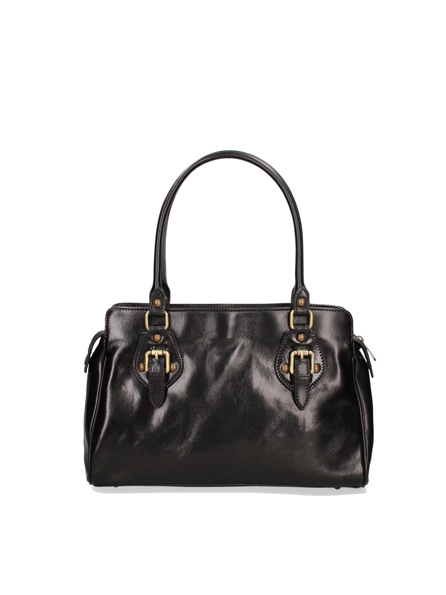 Handbag I Fratelli Women Genuine leather -Marrone Nero