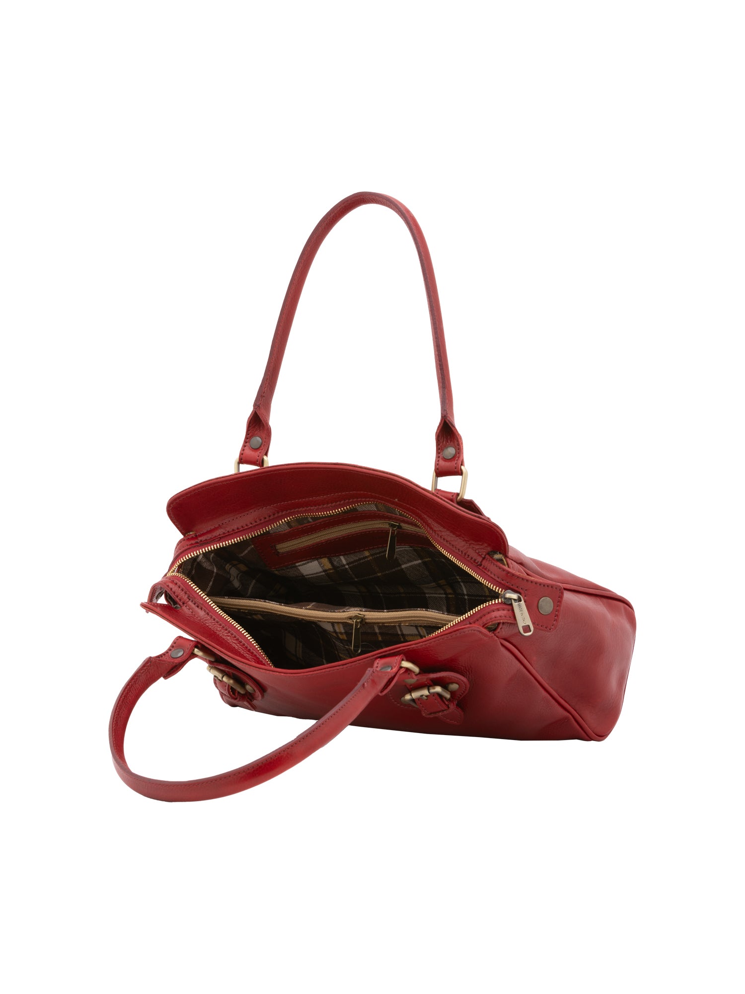 Handbag I Fratelli Women Genuine leather -Marrone Rosso