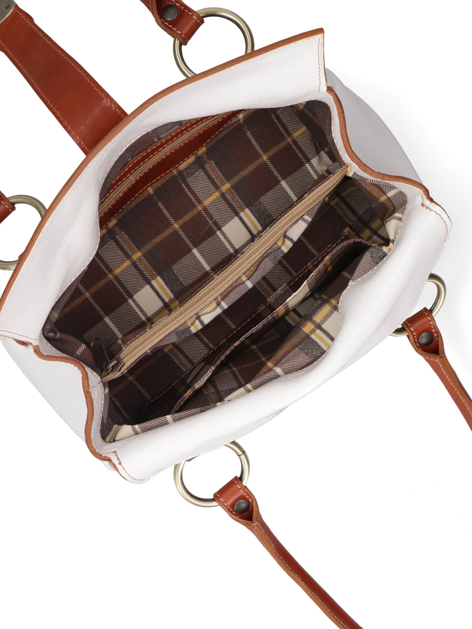 Bowler bag I Fratelli Women Genuine leather -Verde Bianco