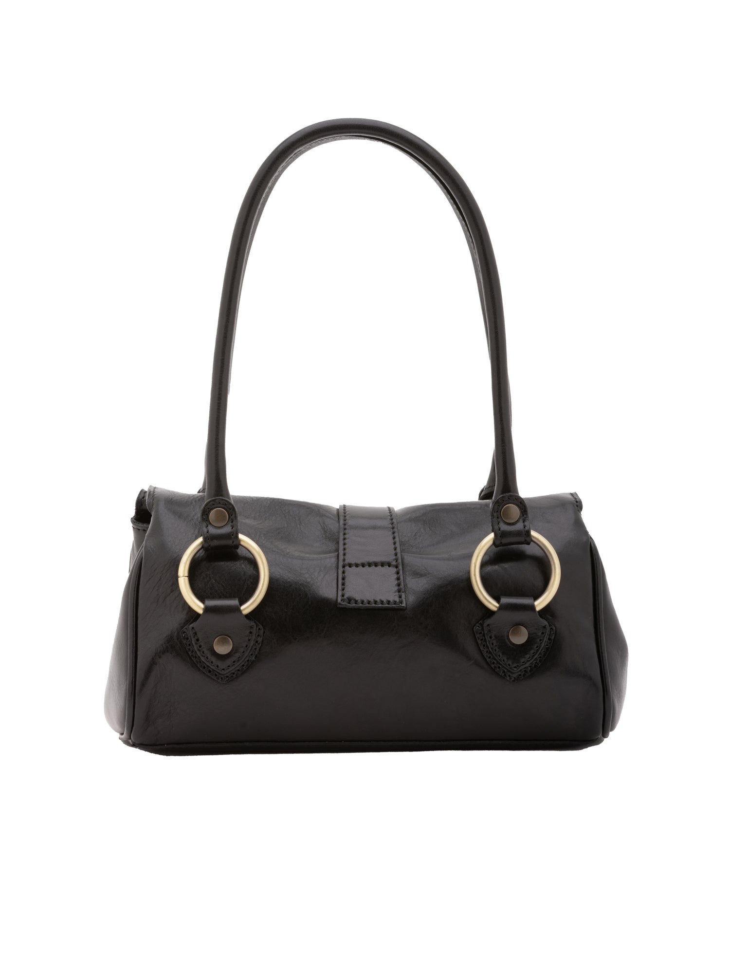 Bowler bag I Fratelli Women Genuine leather -Verde Nero