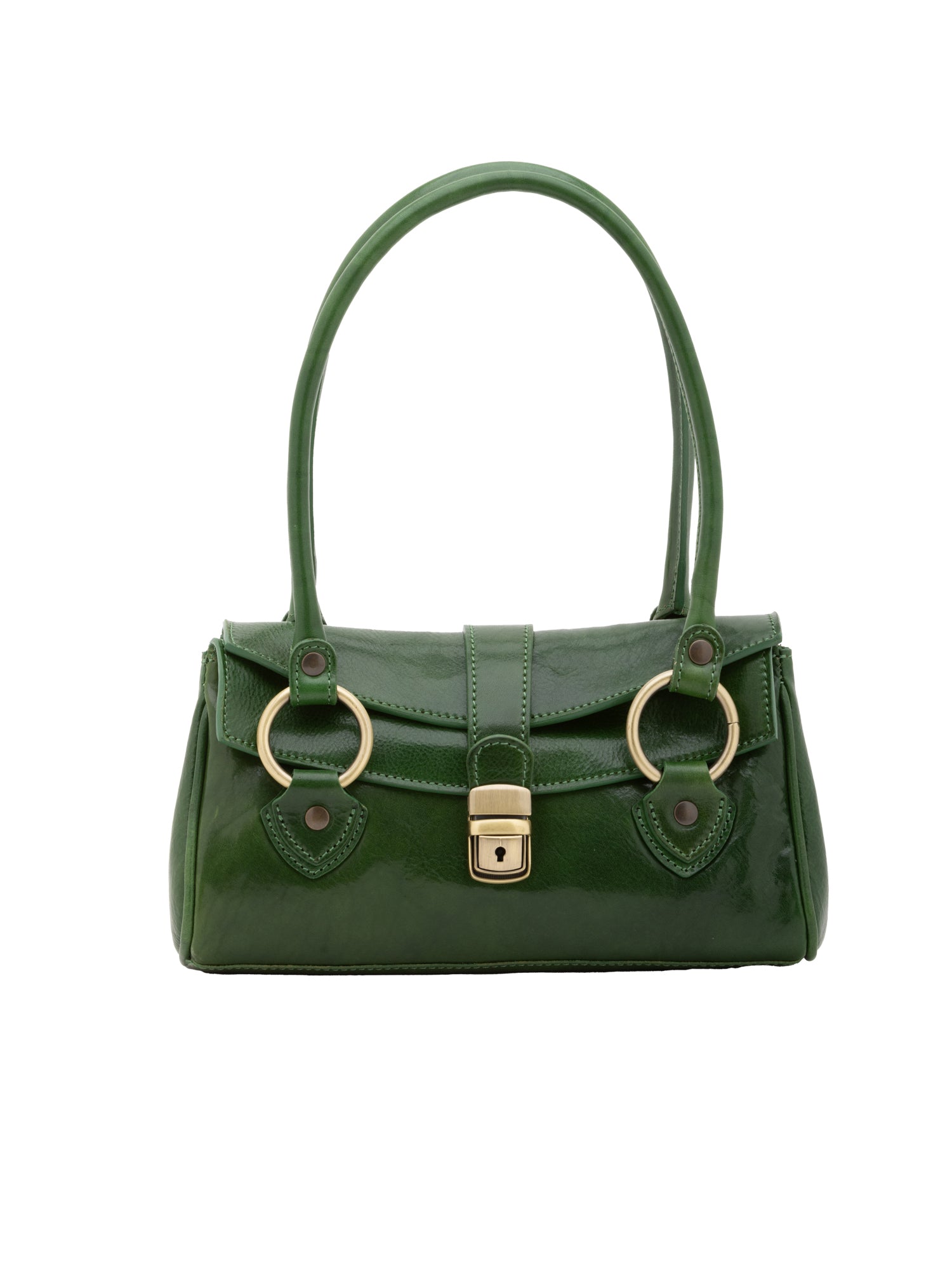 Bowler bag I Fratelli Women Genuine leather -Verde Verde