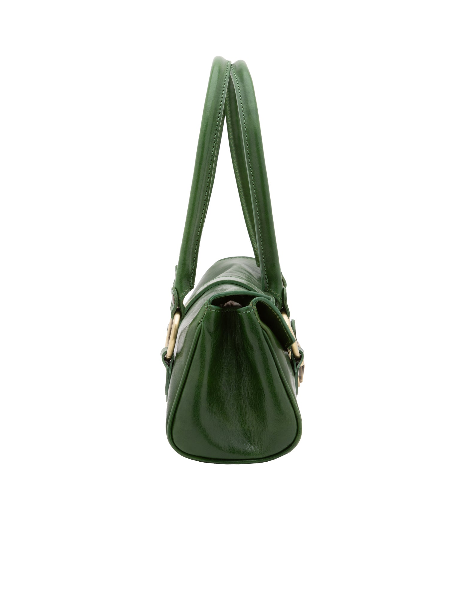 Bowler bag I Fratelli Women Genuine leather -Verde Verde