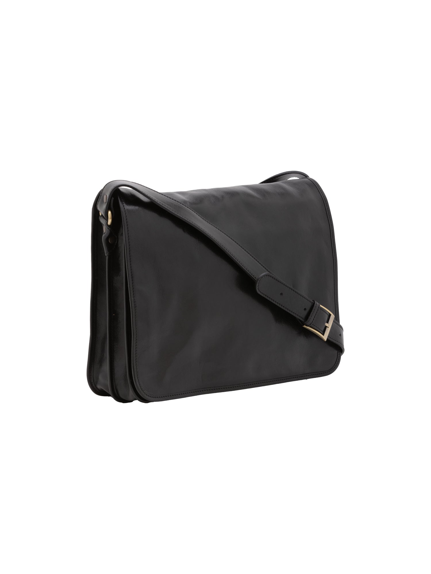 Crossbody bag I Fratelli Men Genuine leather -Marrone Nero