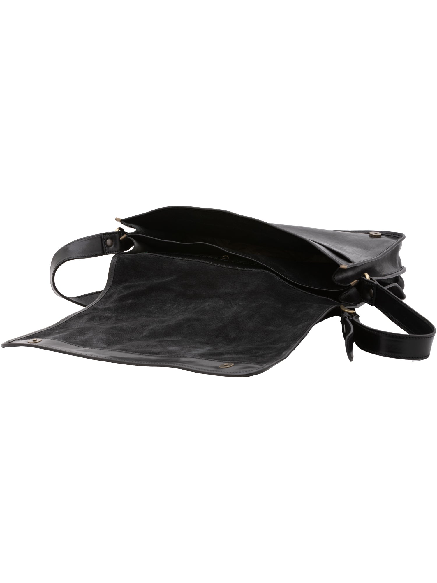 Crossbody bag I Fratelli Men Genuine leather -Marrone Nero