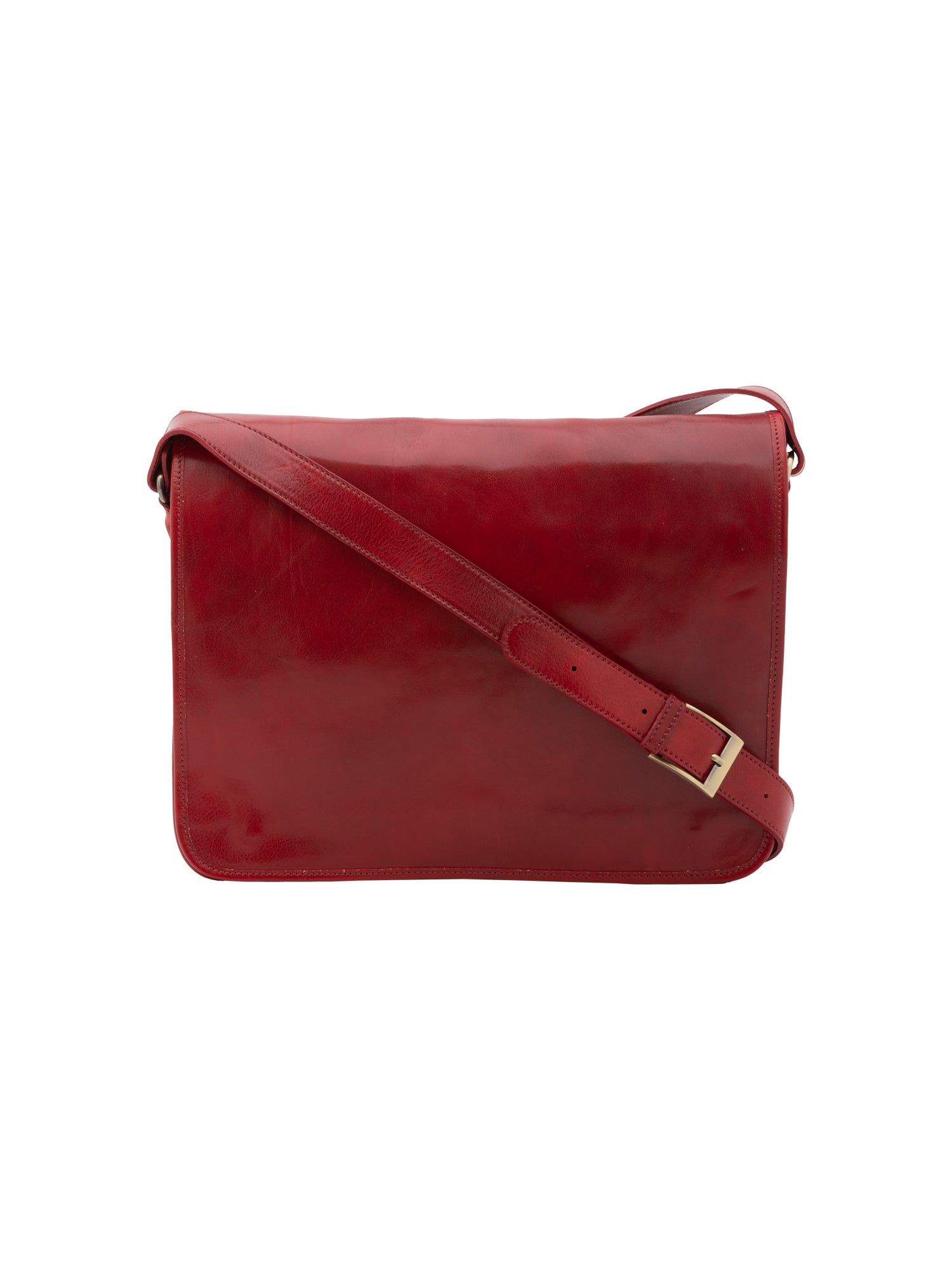 Crossbody bag I Fratelli Men Genuine leather -Marrone Rosso