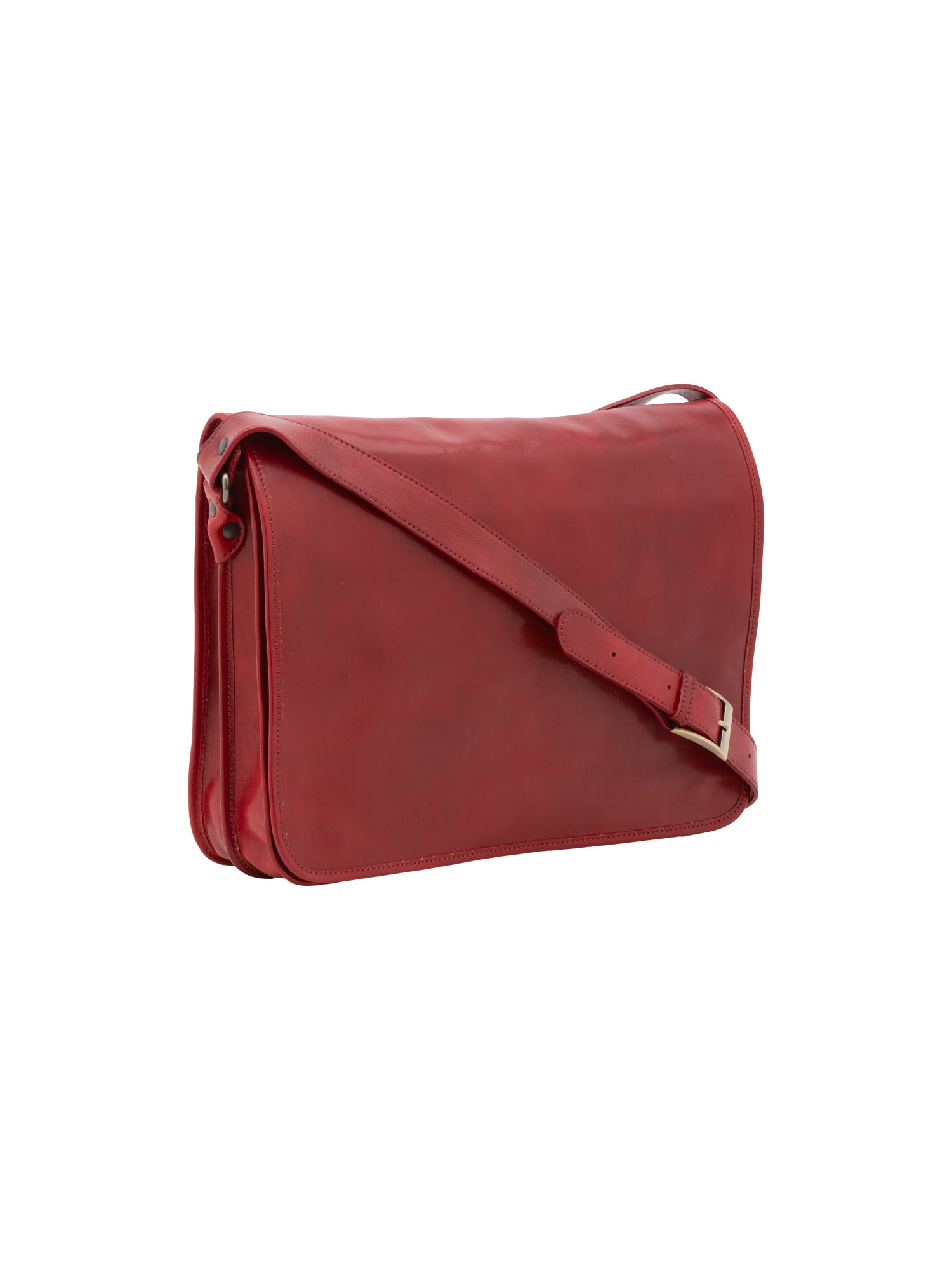 Crossbody bag I Fratelli Men Genuine leather -Marrone Rosso