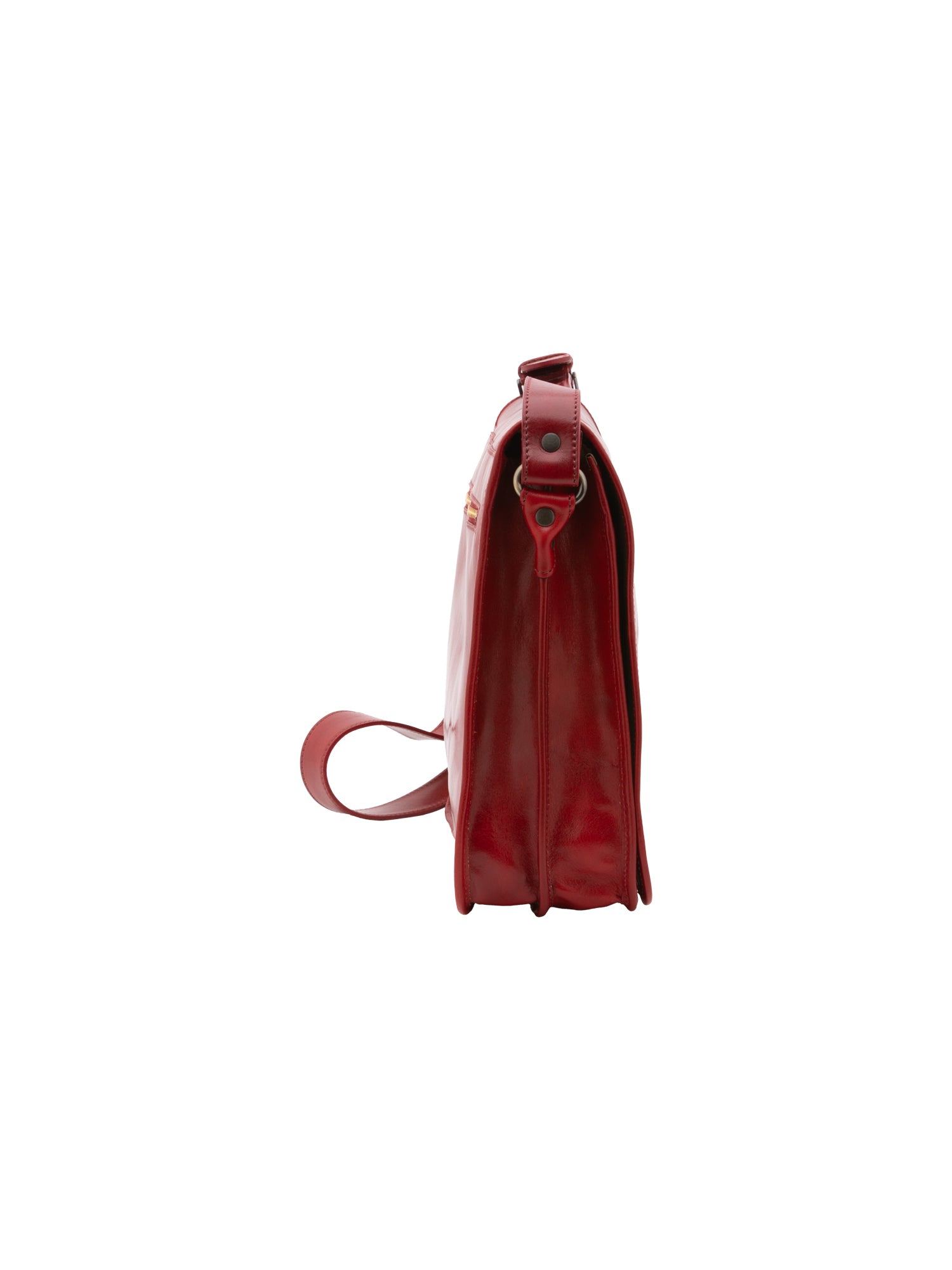Crossbody bag I Fratelli Men Genuine leather -Marrone Rosso