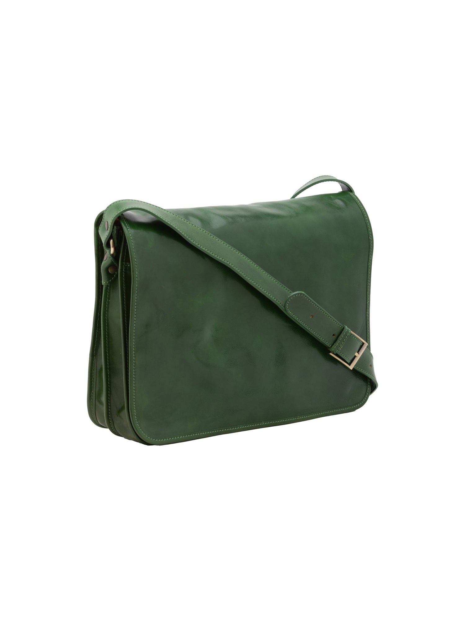 Crossbody bag I Fratelli Men Genuine leather -Marrone Verde