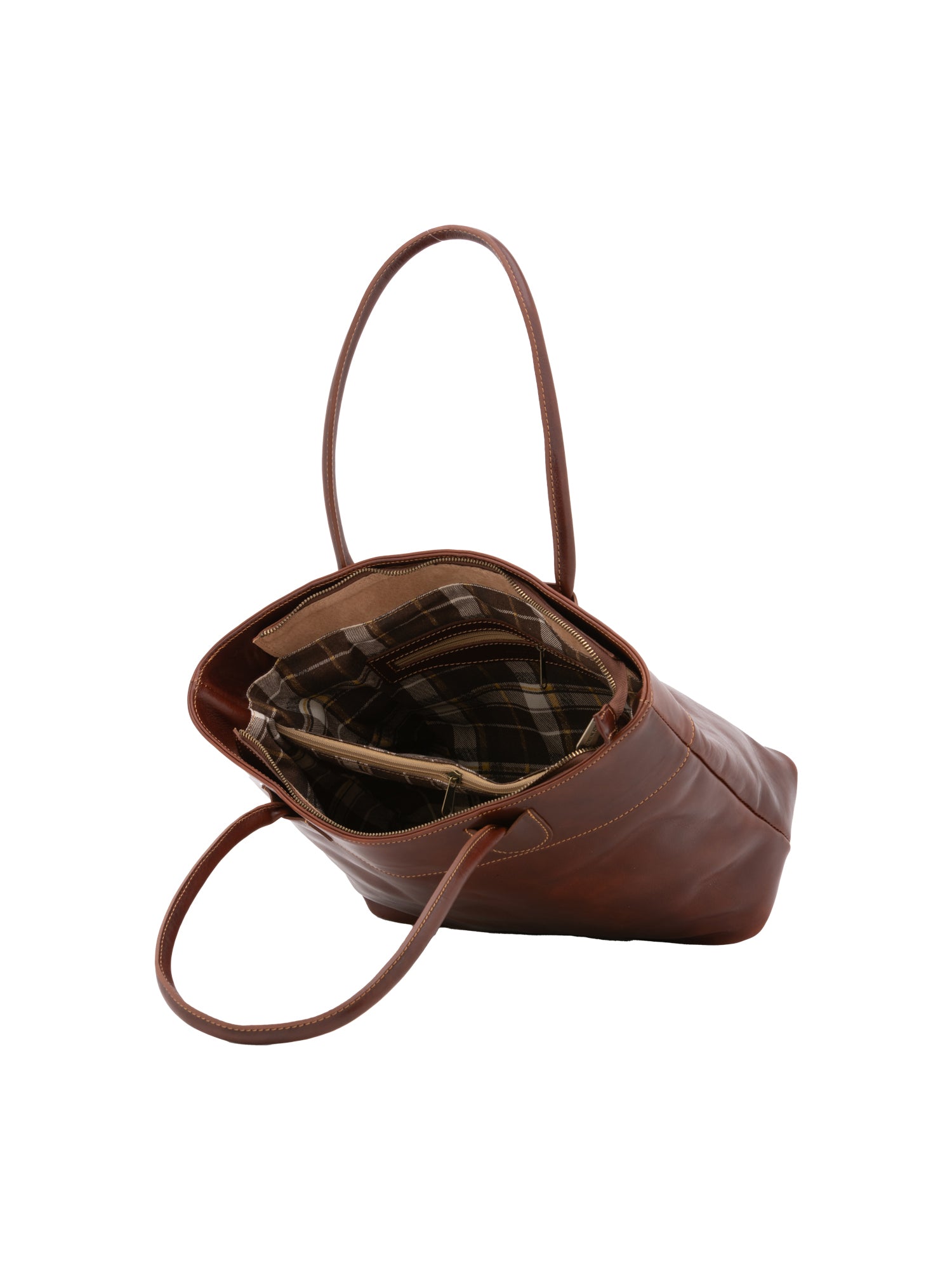 Crossbody bag I Fratelli Men Genuine leather -Rosso Marrone