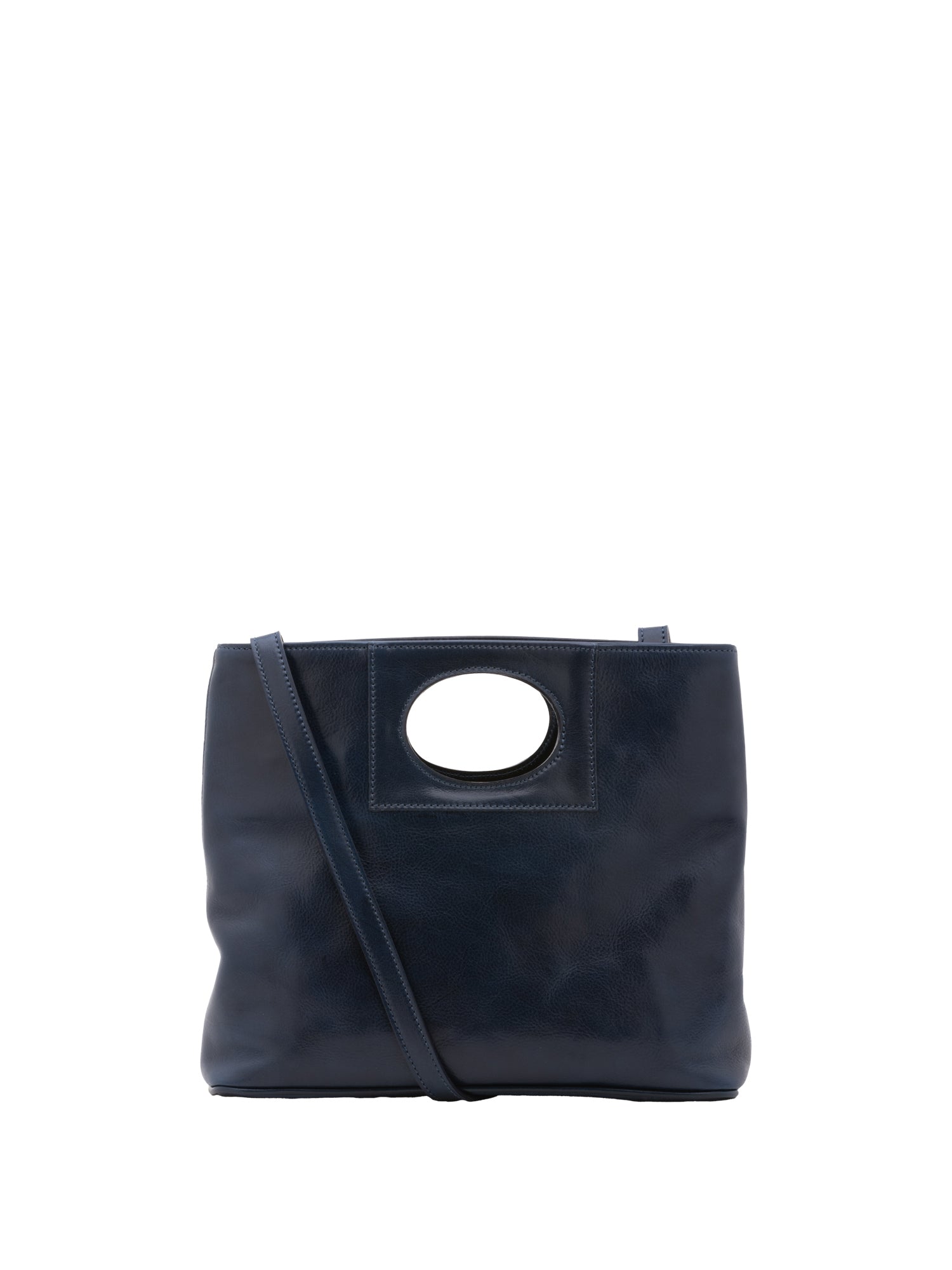 Crossbody bag I Fratelli Women Genuine leather -Blu Blu