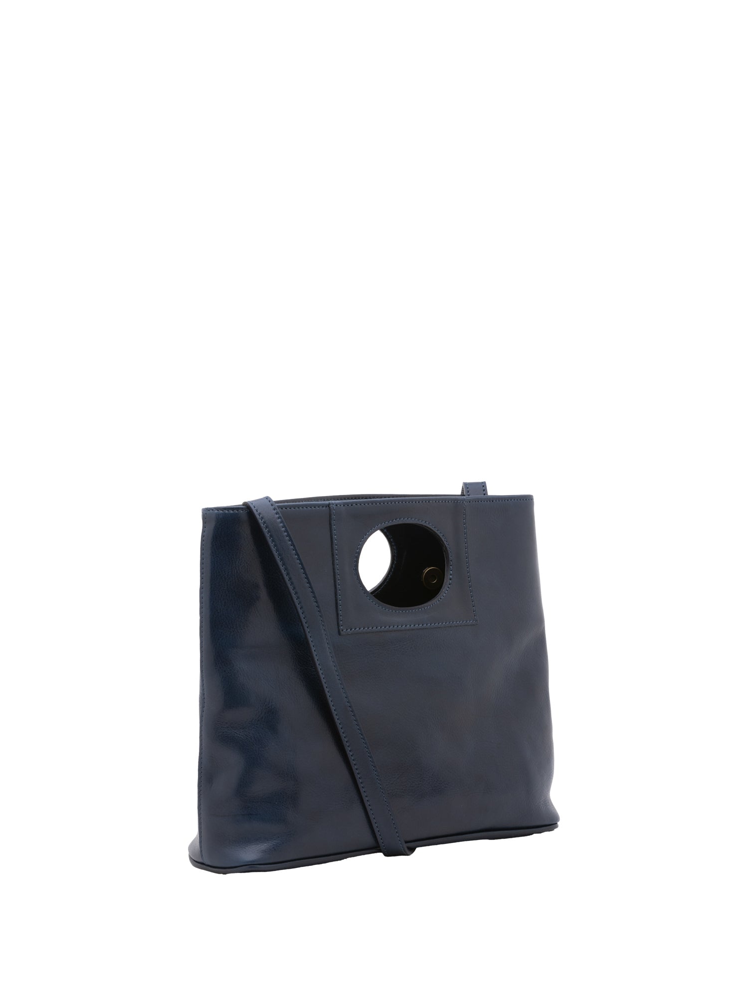 Crossbody bag I Fratelli Women Genuine leather -Blu Blu