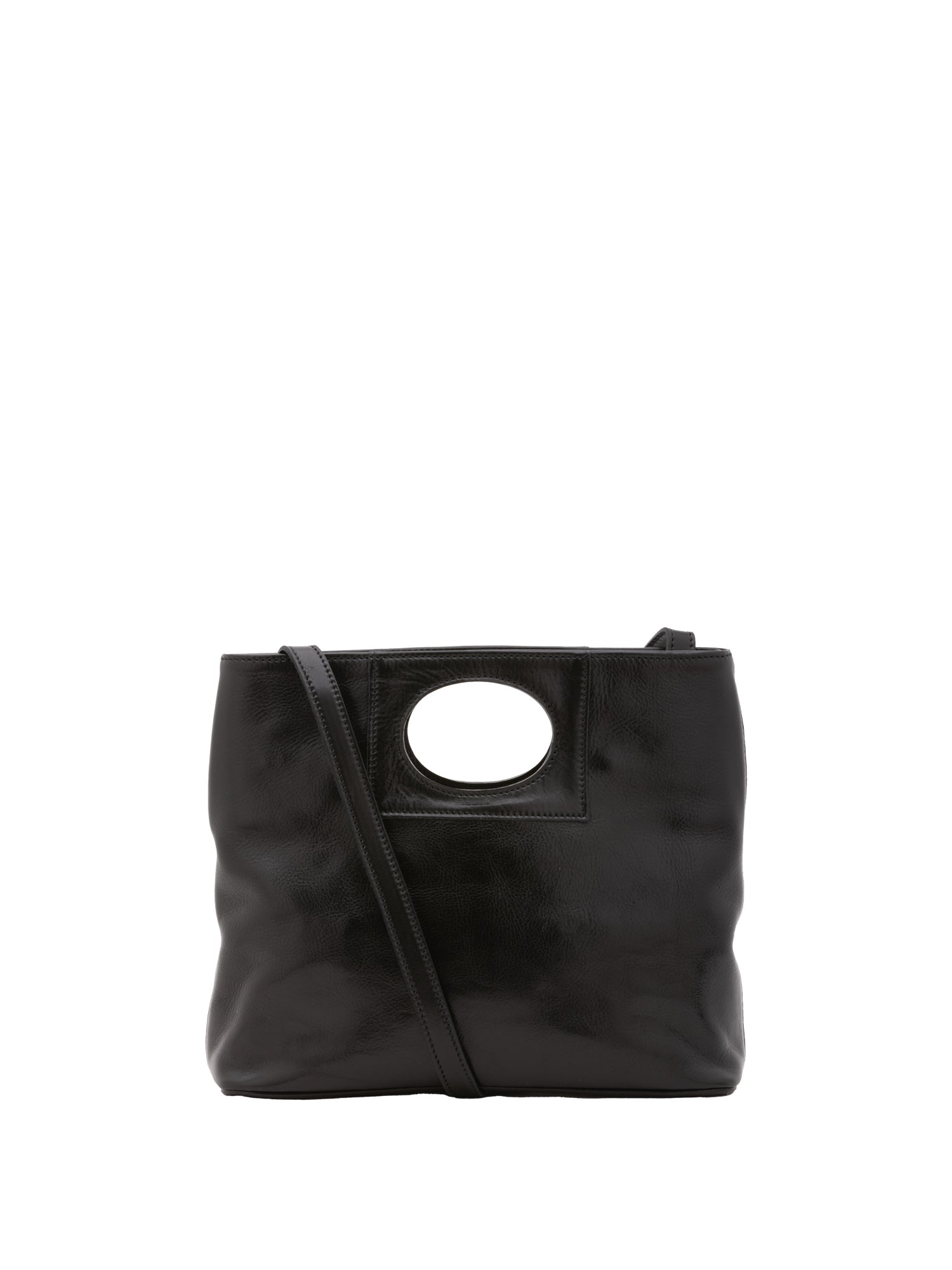 Crossbody bag I Fratelli Women Genuine leather -Blu Nero