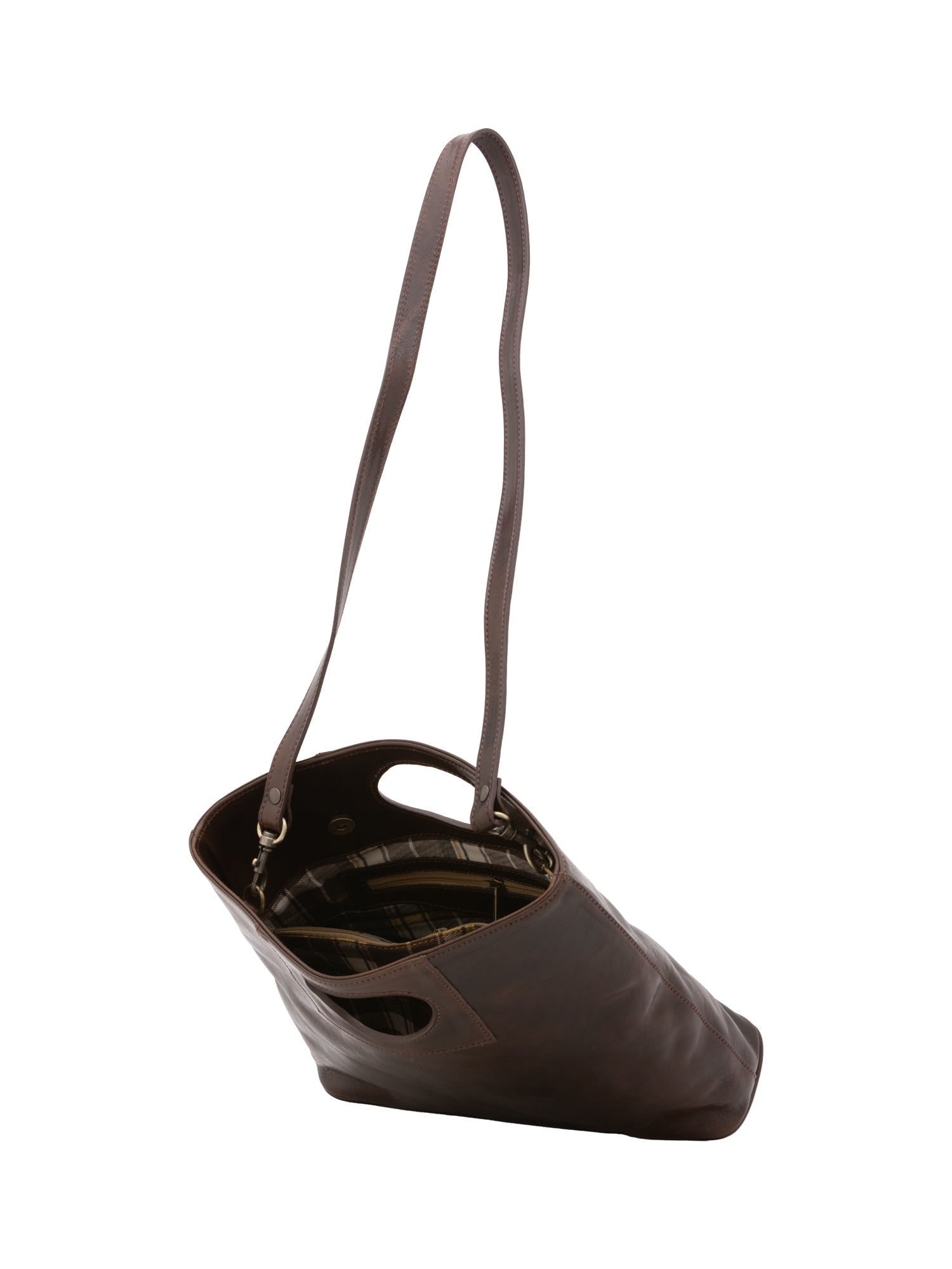 Crossbody bag I Fratelli Women Genuine leather -Blu Nero