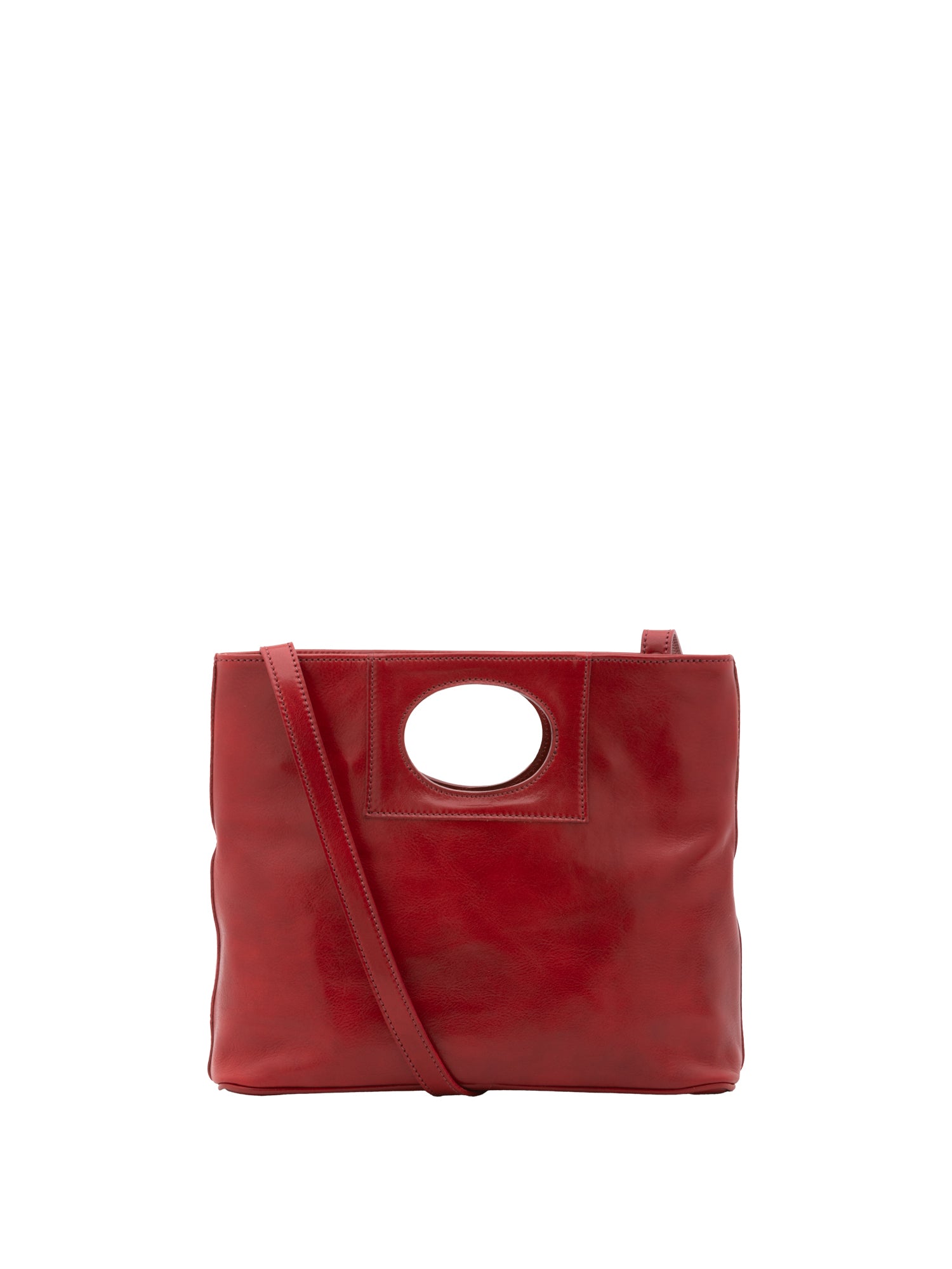 Crossbody bag I Fratelli Women Genuine leather -Blu Rosso