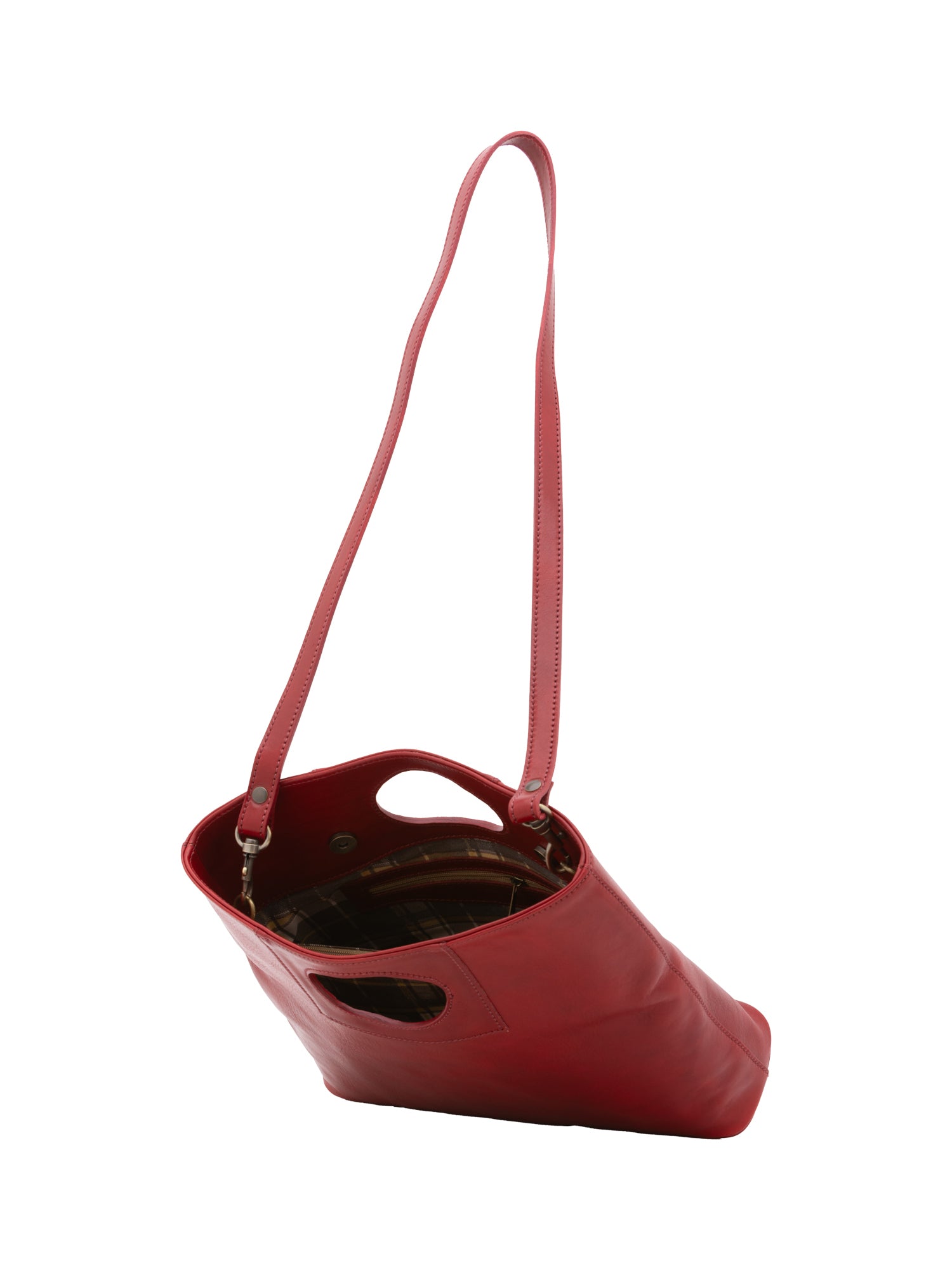 Crossbody bag I Fratelli Women Genuine leather -Blu Rosso