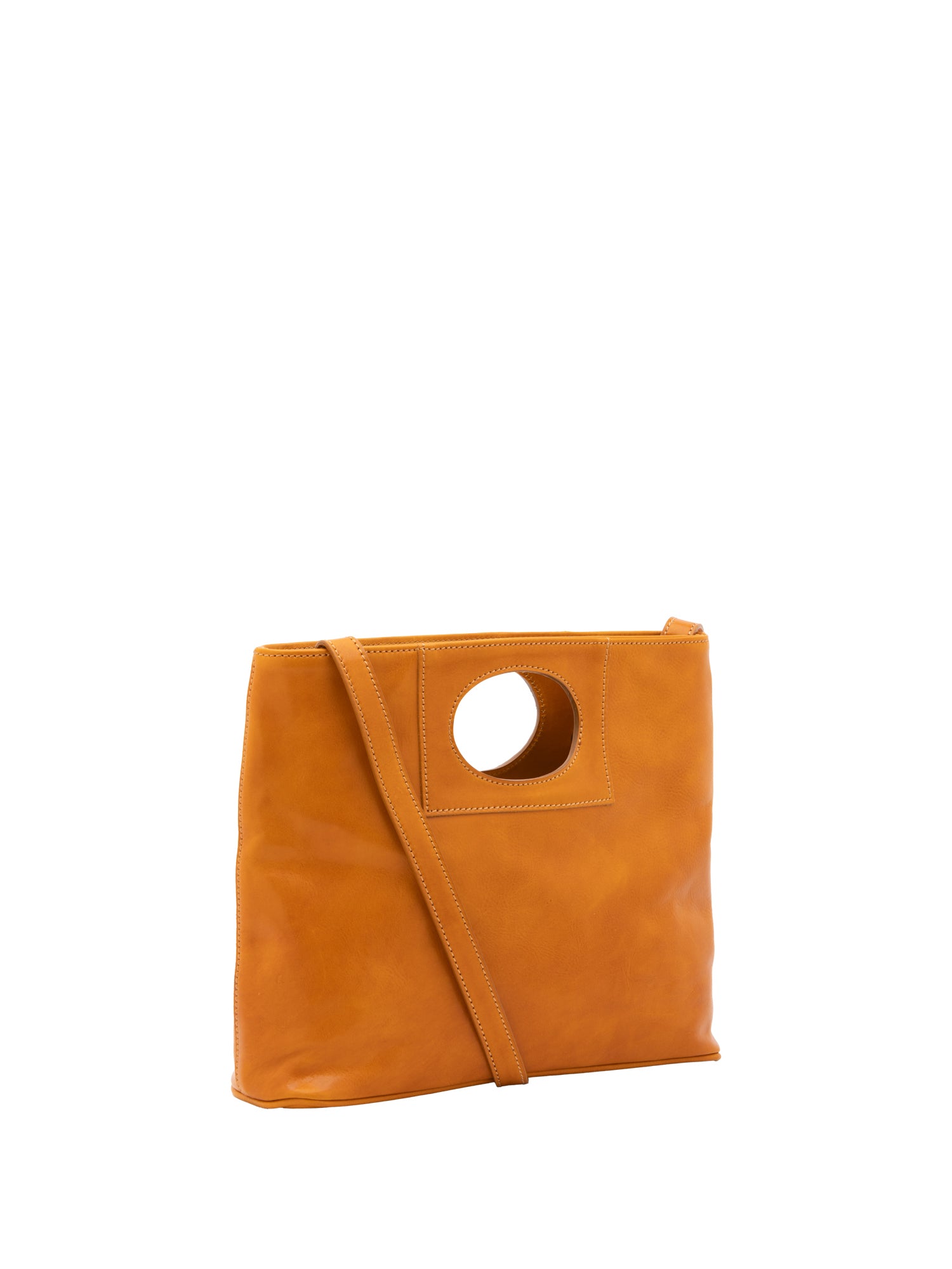 Crossbody bag I Fratelli Women Genuine leather -Blu Senape